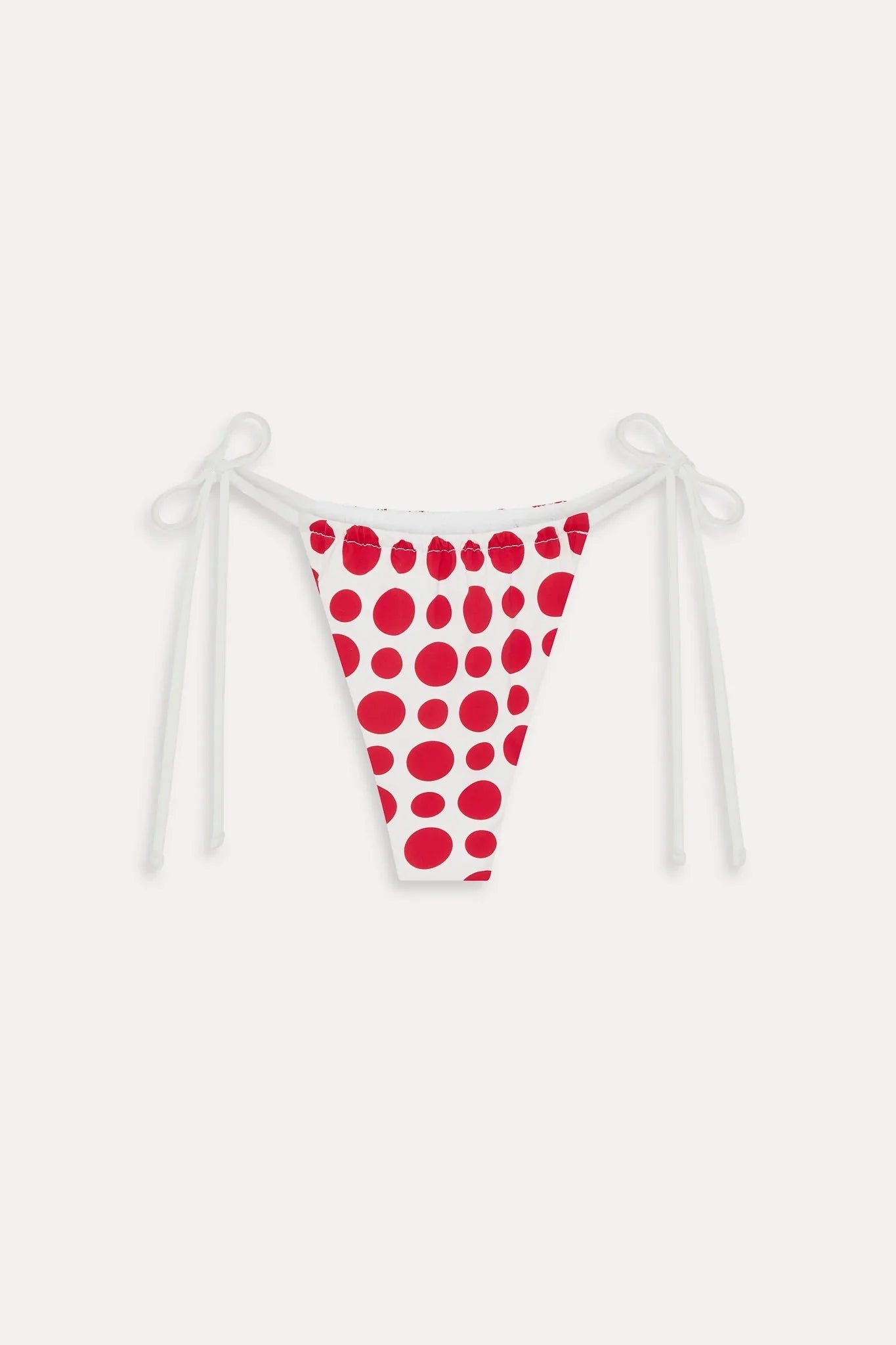 Tia Skimpy String Bikini Bottom - Red Dottie