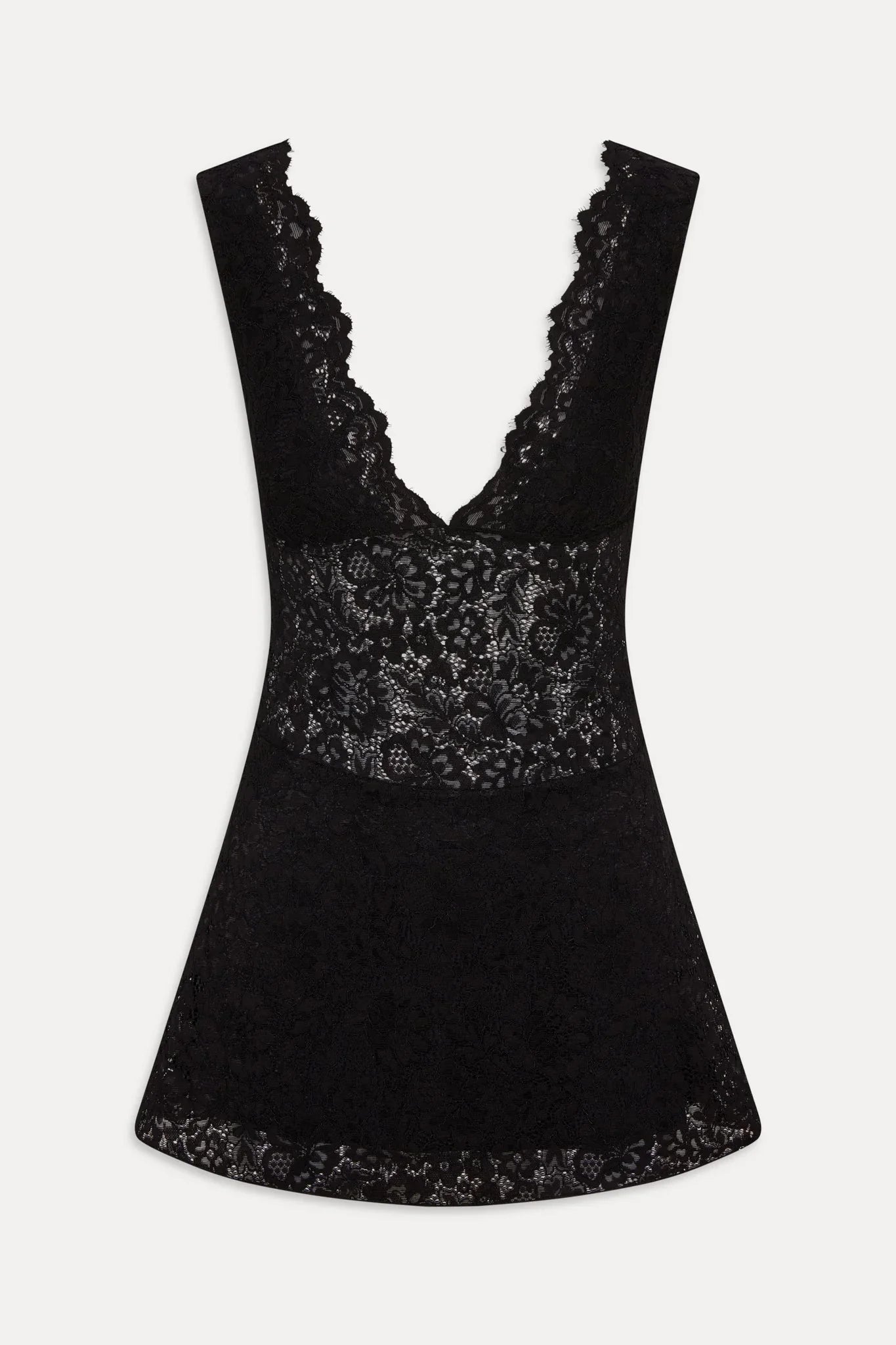 Moon Dance Lace Mini Dress - Black