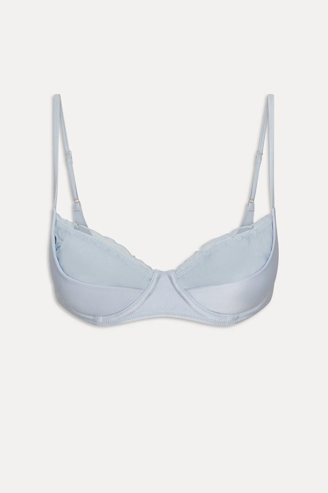 Austin Satin Underwire Bikini Top - Frosting