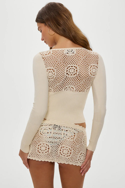 Arlo Crochet Mini Skirt - Bunny