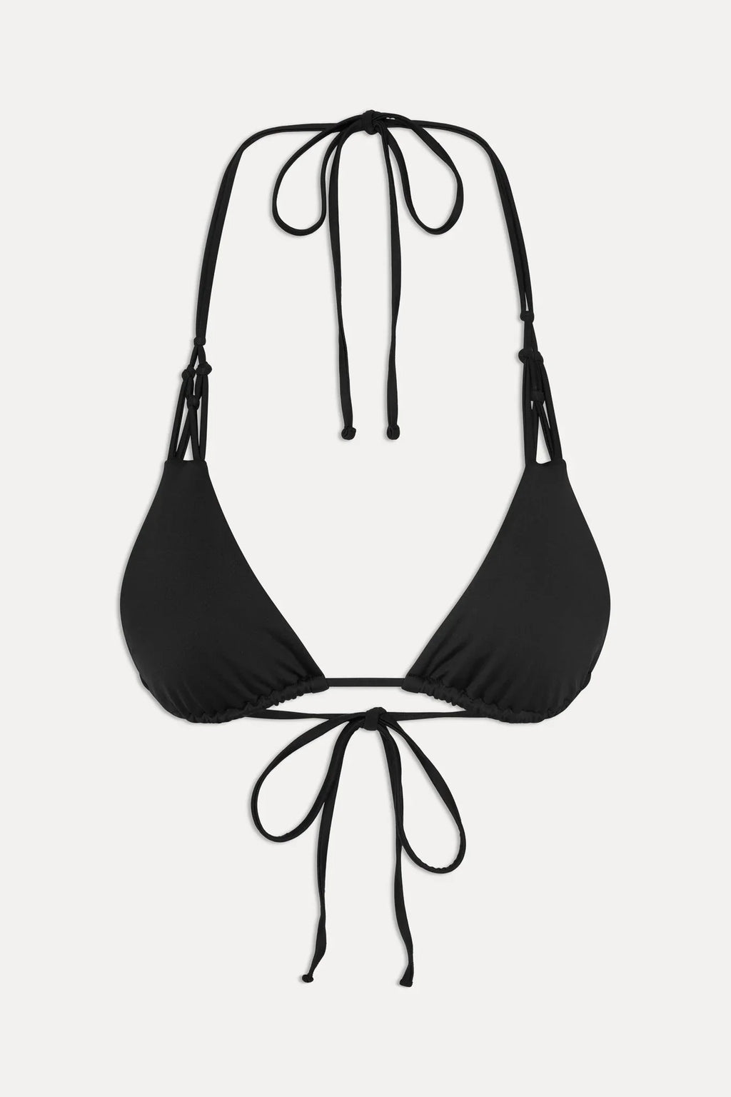 x JENNIE Encore Triangle Bikini Top - Black