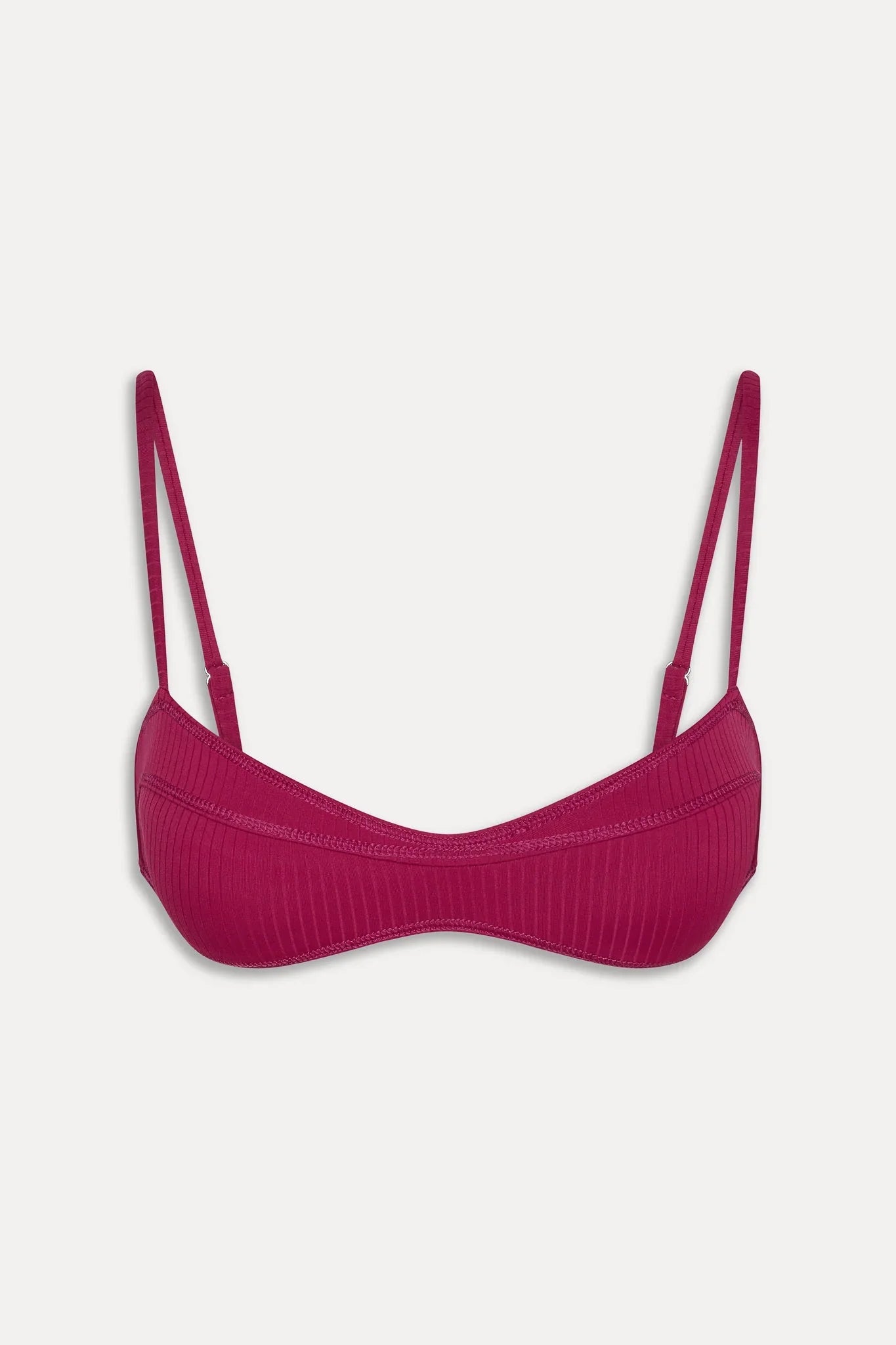 Lane Skimpy Bandeau Bikini Top - Vino
