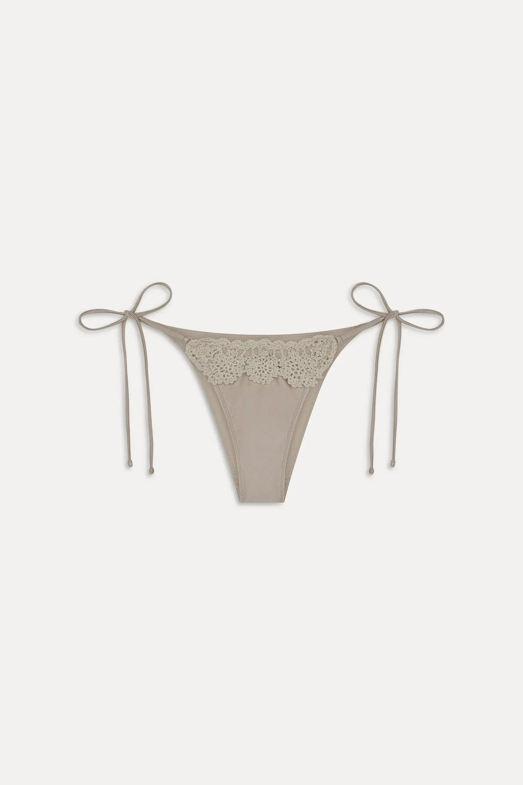 Mackenzie Satin Cheeky Bikini Bottom - Birthday Suit