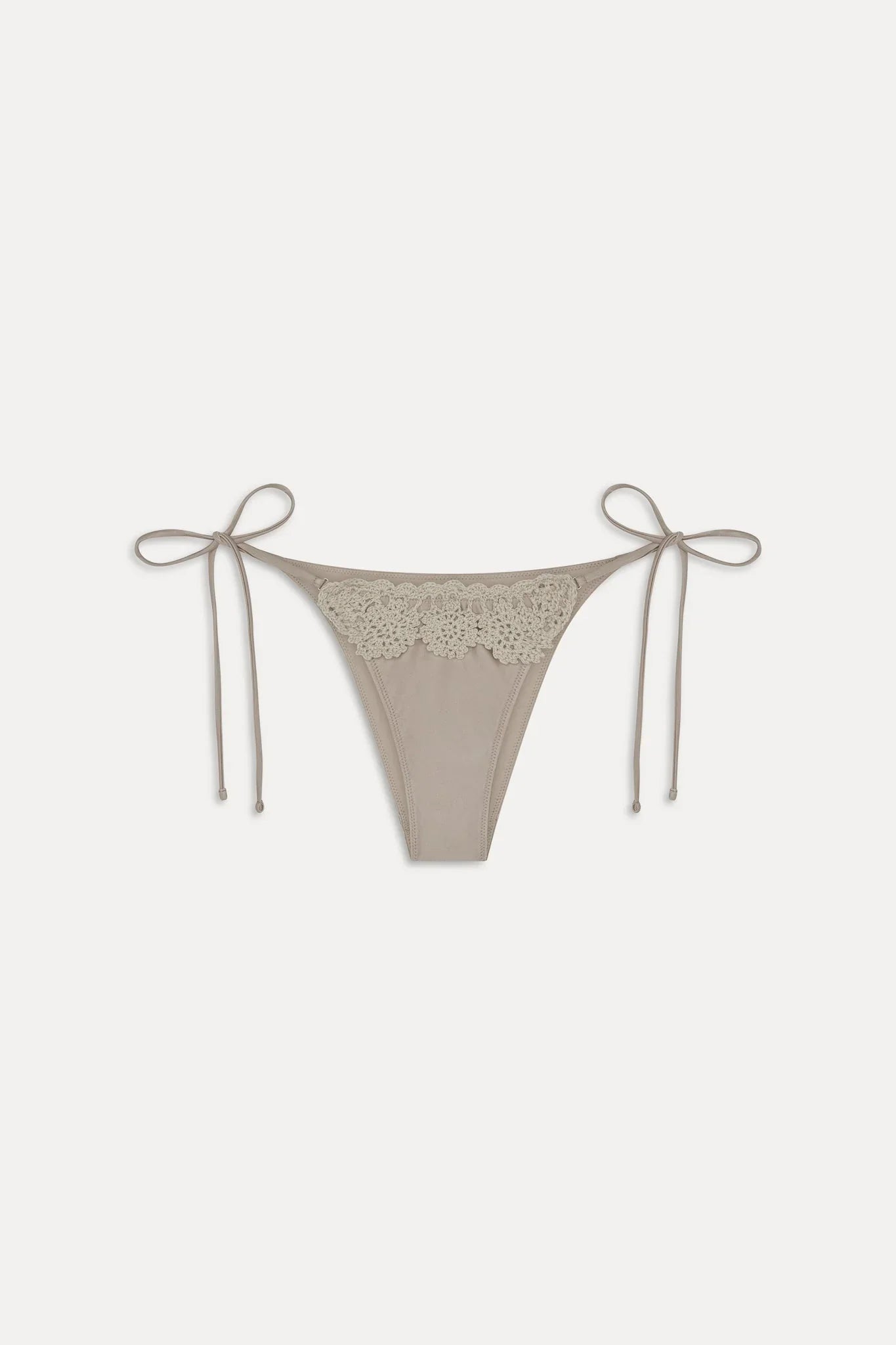 Mackenzie Satin Cheeky Bikini Bottom - Birthday Suit