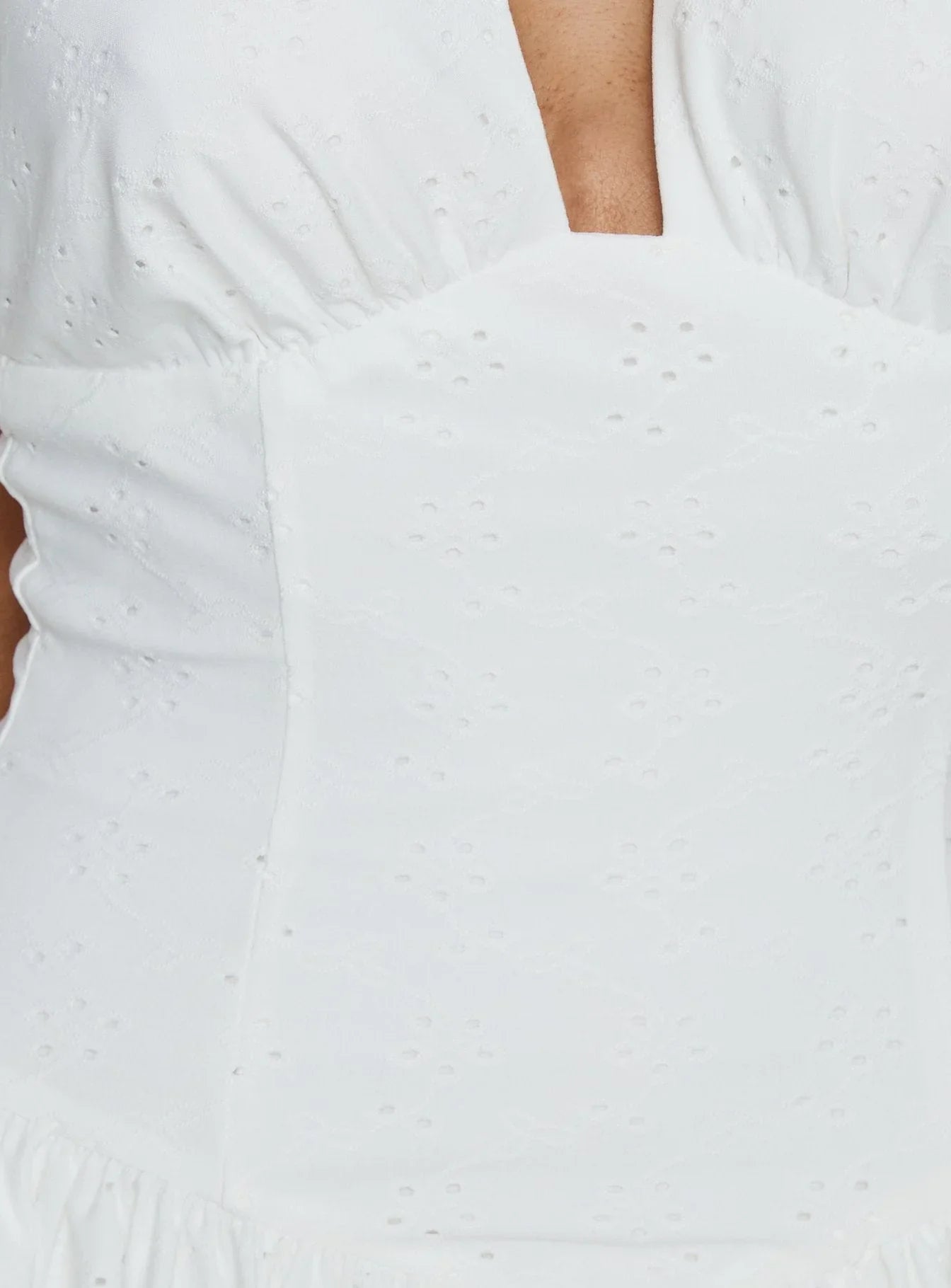 Imojen Halter Mini Dress White