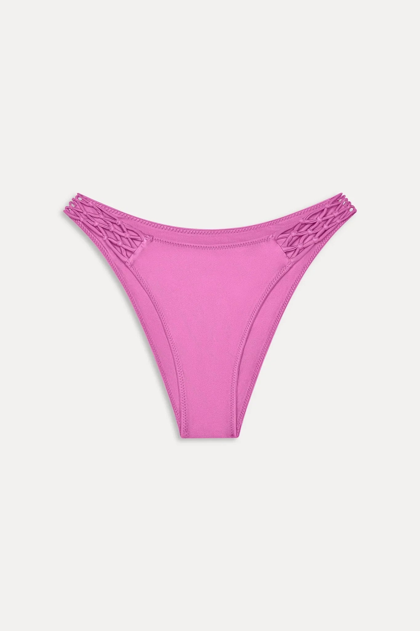 Dove Satin Bikini Bottom - Capri Pink