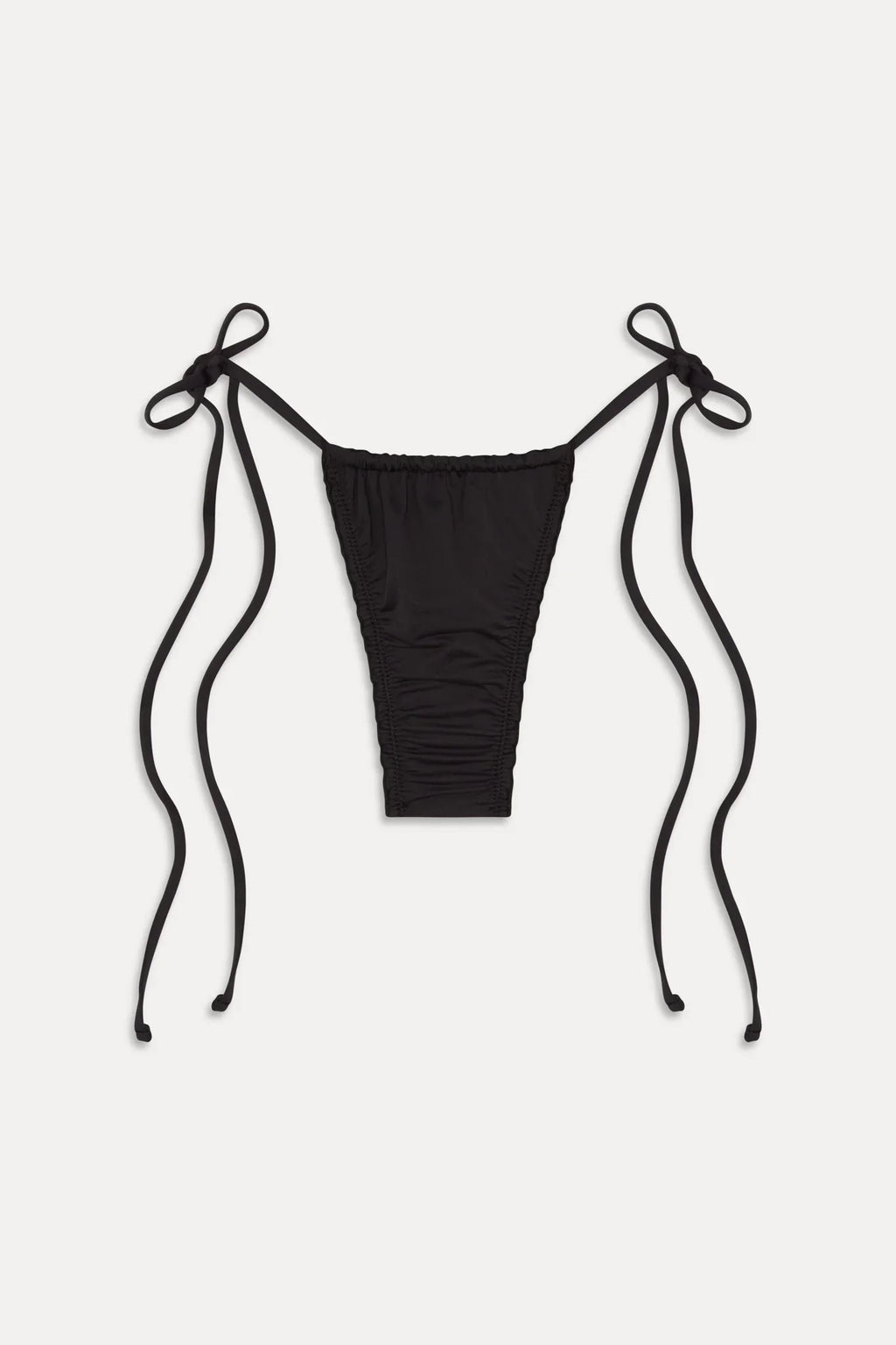 Tidal Micro String Bikini Bottom - Black