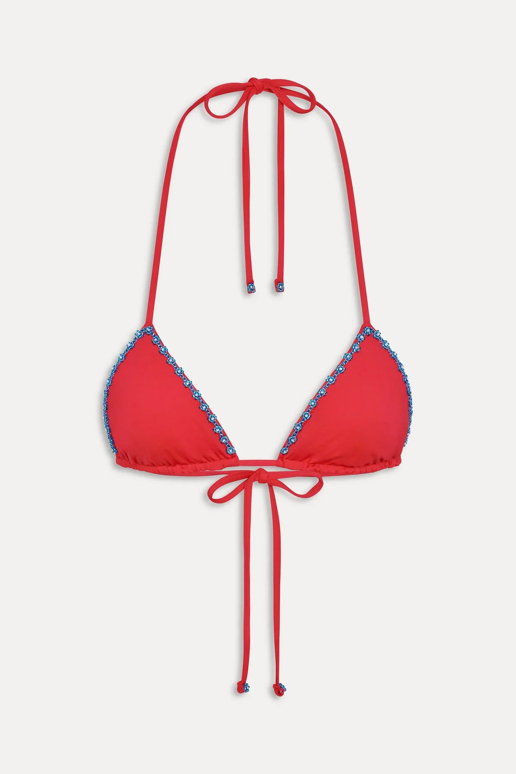 Nick Beaded Triangle Bikini Top - Havana