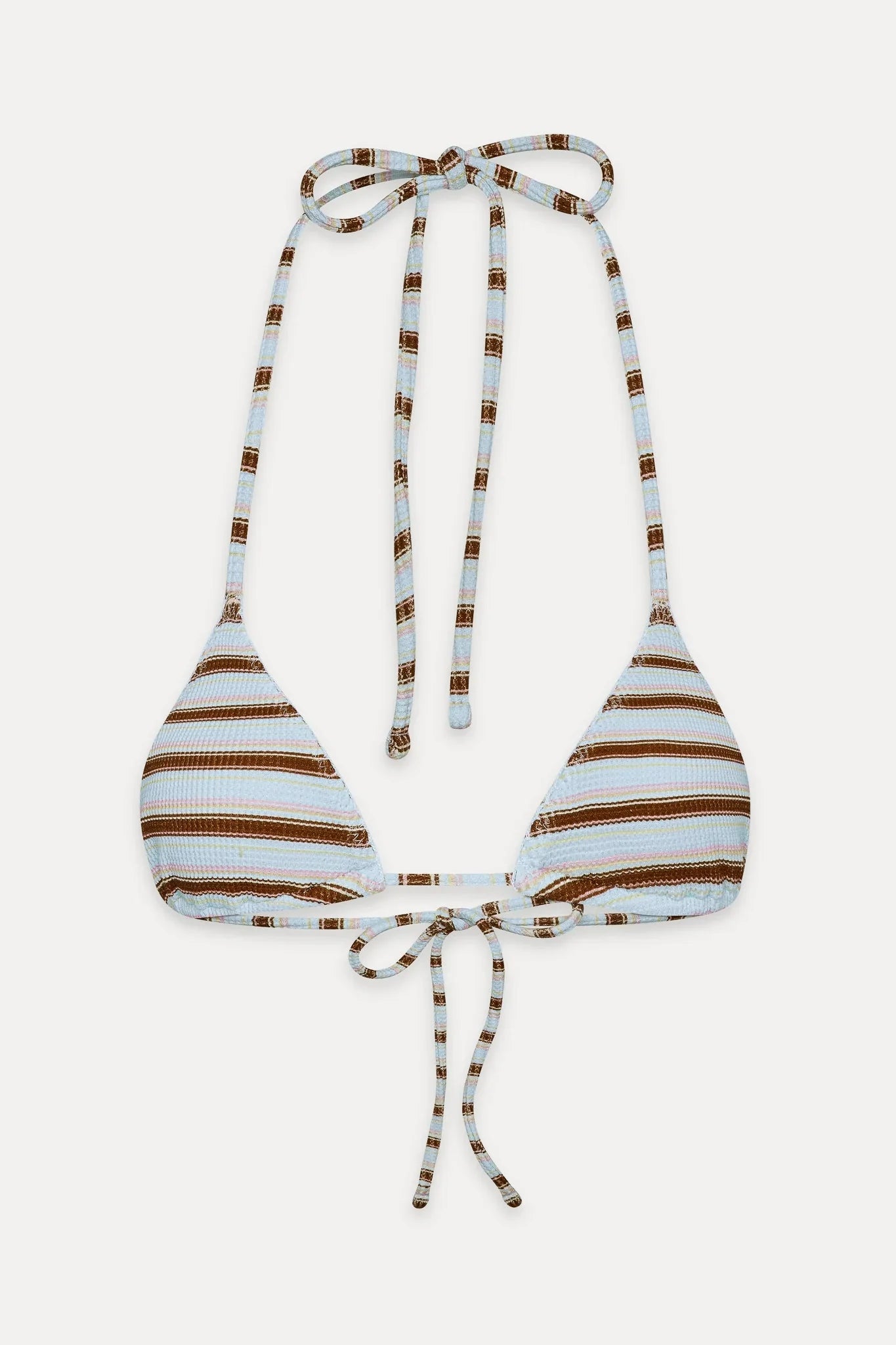 Nick Triangle Striped Bikini Top - Verona Stripe