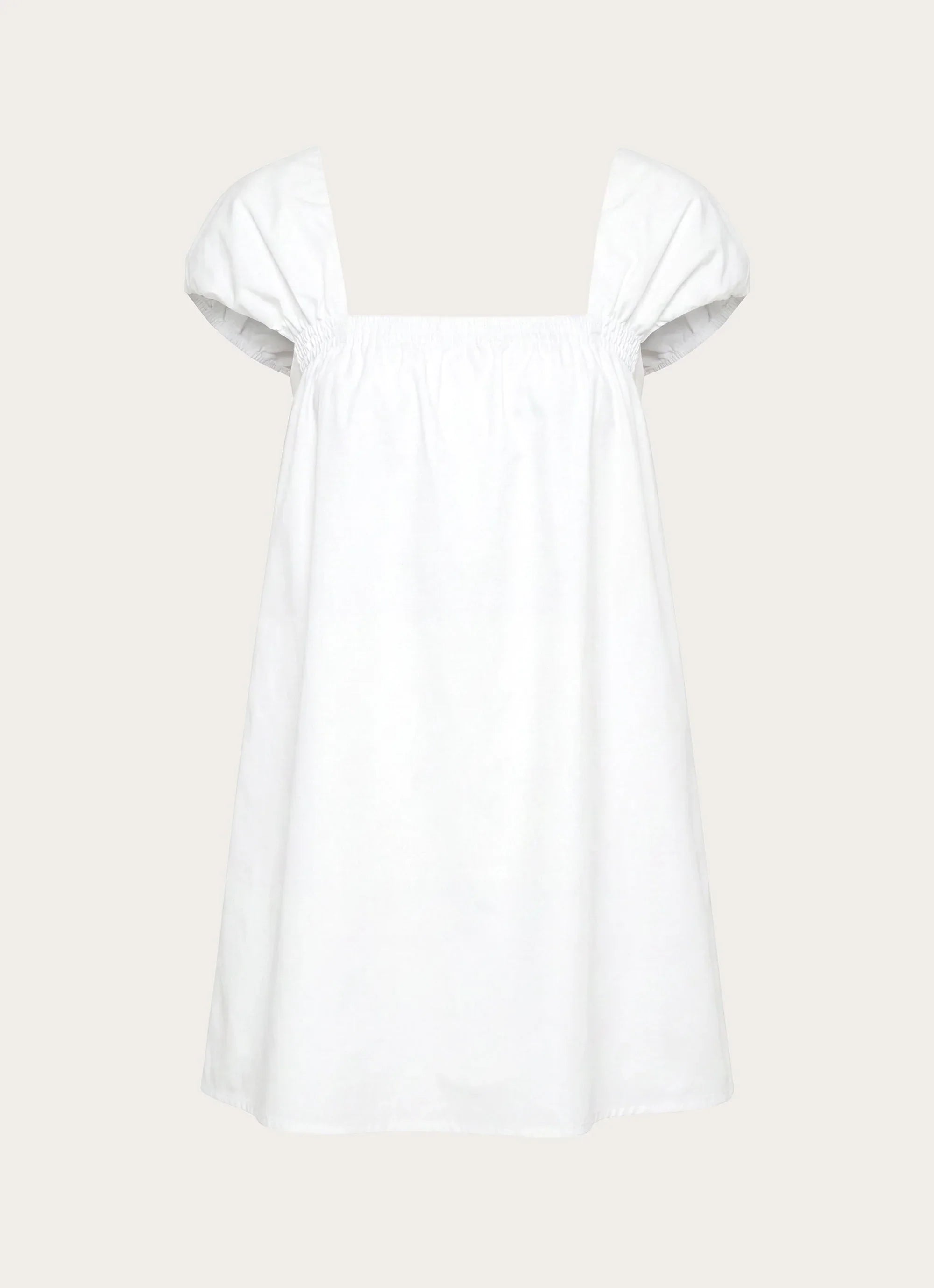 Sugar Blush Cotton Mini Dress - White