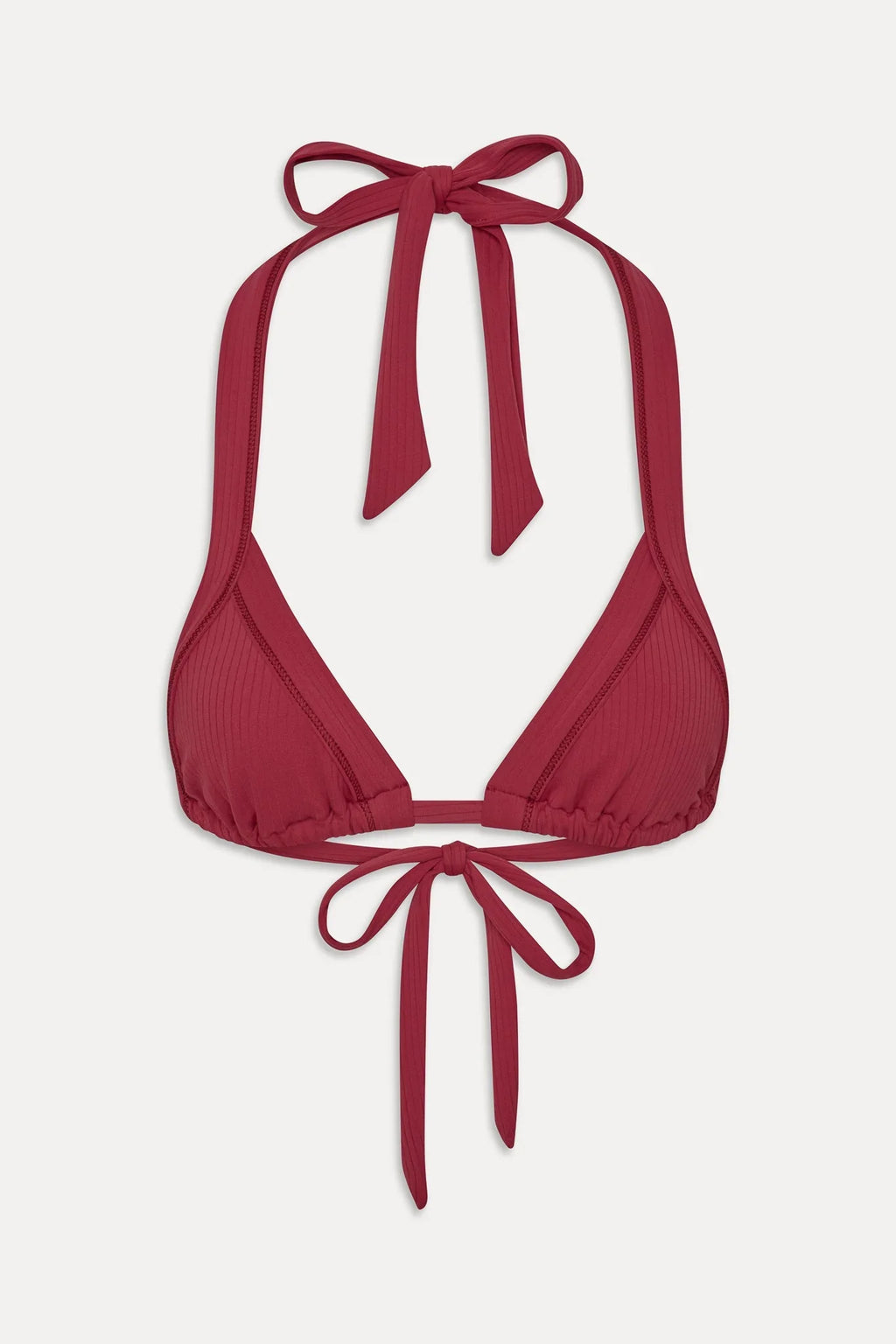 Taite Triangle Bikini Top - Vino