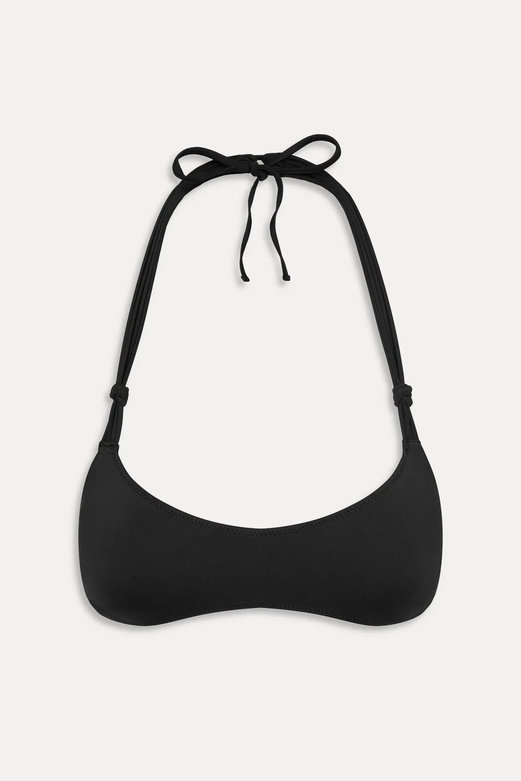 x JENNIE Hana Halter Bikini Top - Black