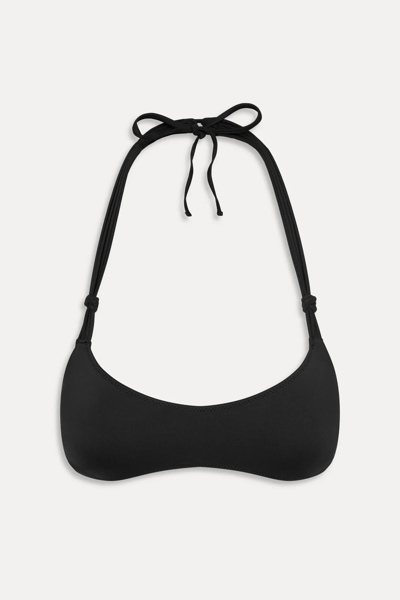 x JENNIE Hana Halter Bikini Top - Black