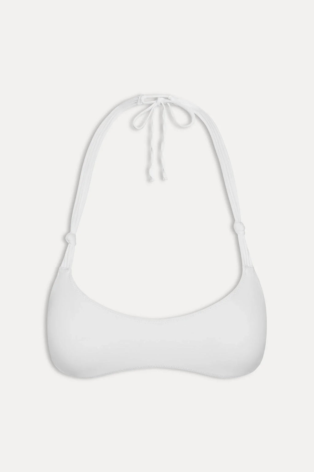 x JENNIE Hana Halter Bikini Top - Optic White