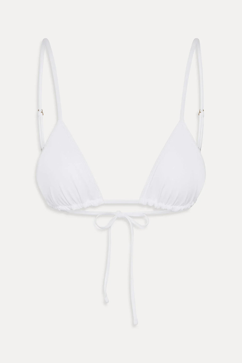 Elena Micro Triangle Bikini Top - Optic White