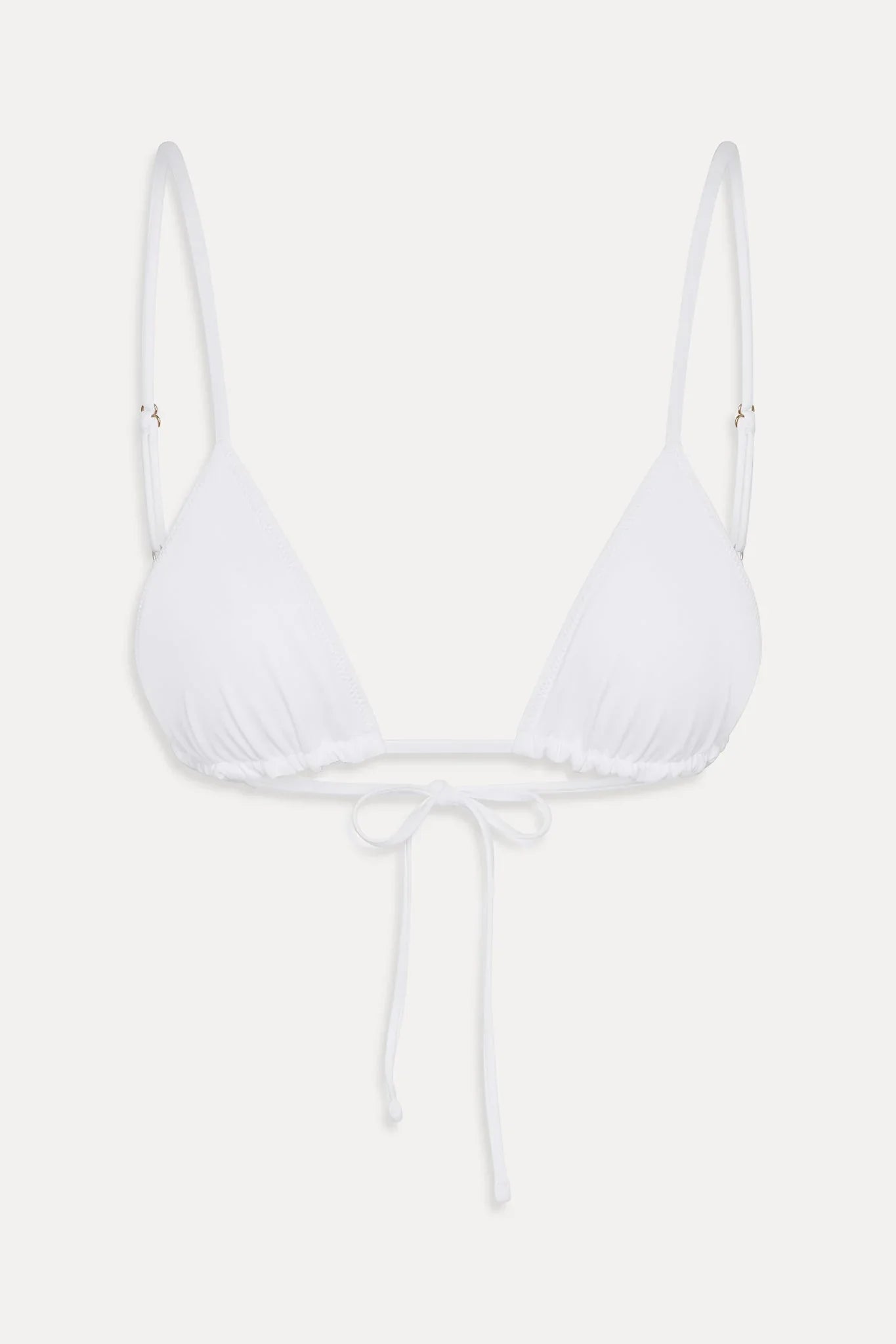 Elena Micro Triangle Bikini Top - Optic White