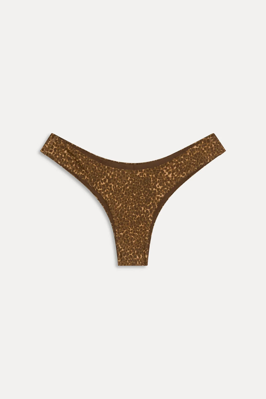 Katarina Satin Cheeky Bikini Bottom - Vintage Cheetah