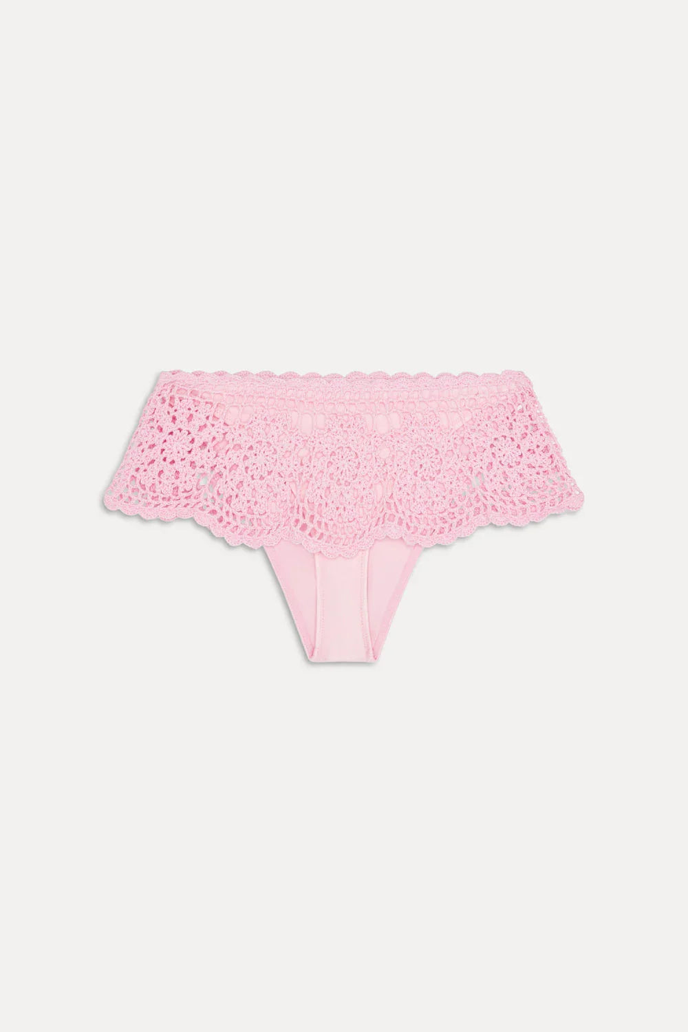 Shelly Crochet Shine Swim Skirt - Blush