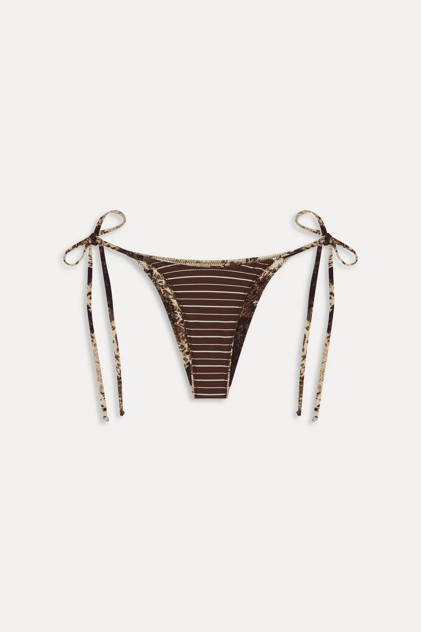 Mackenzie Reversible String Bikini Bottom - Saddle Up