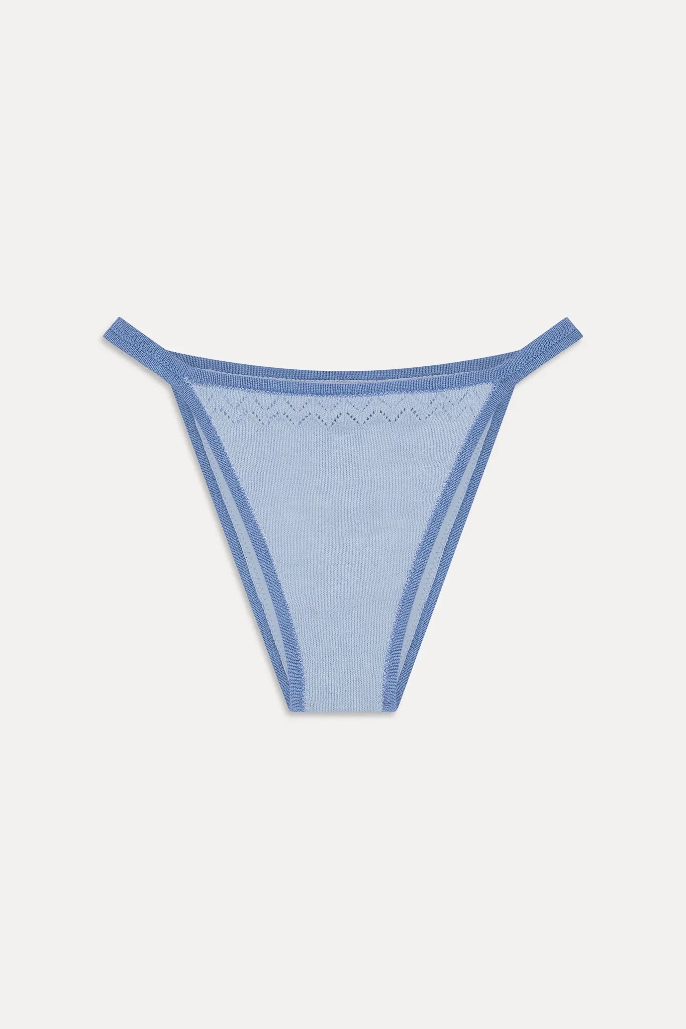 Tide Knit Cheeky Bikini Bottom - Malibu Tide