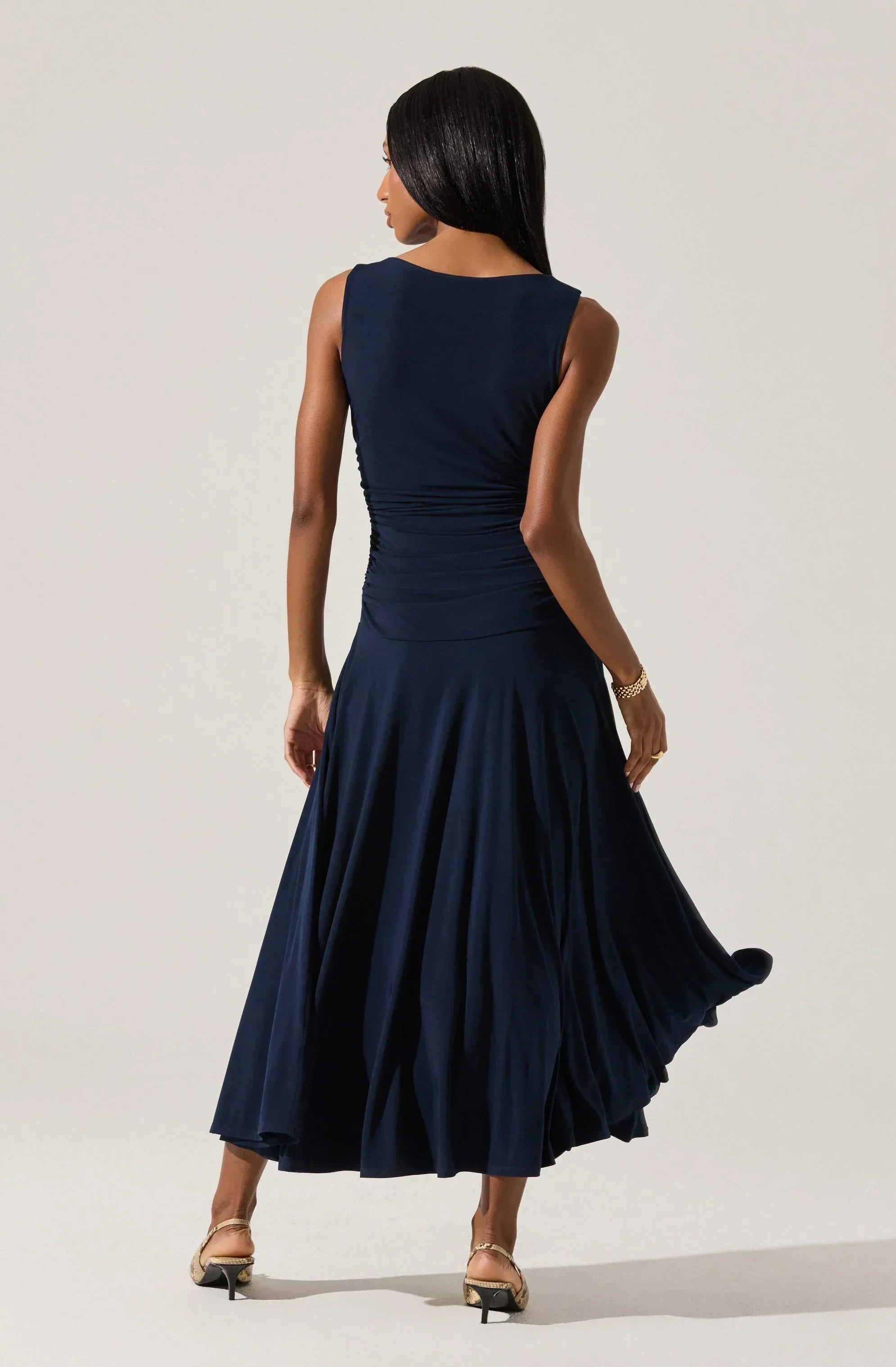 Melisandre High Neck Midi Dress