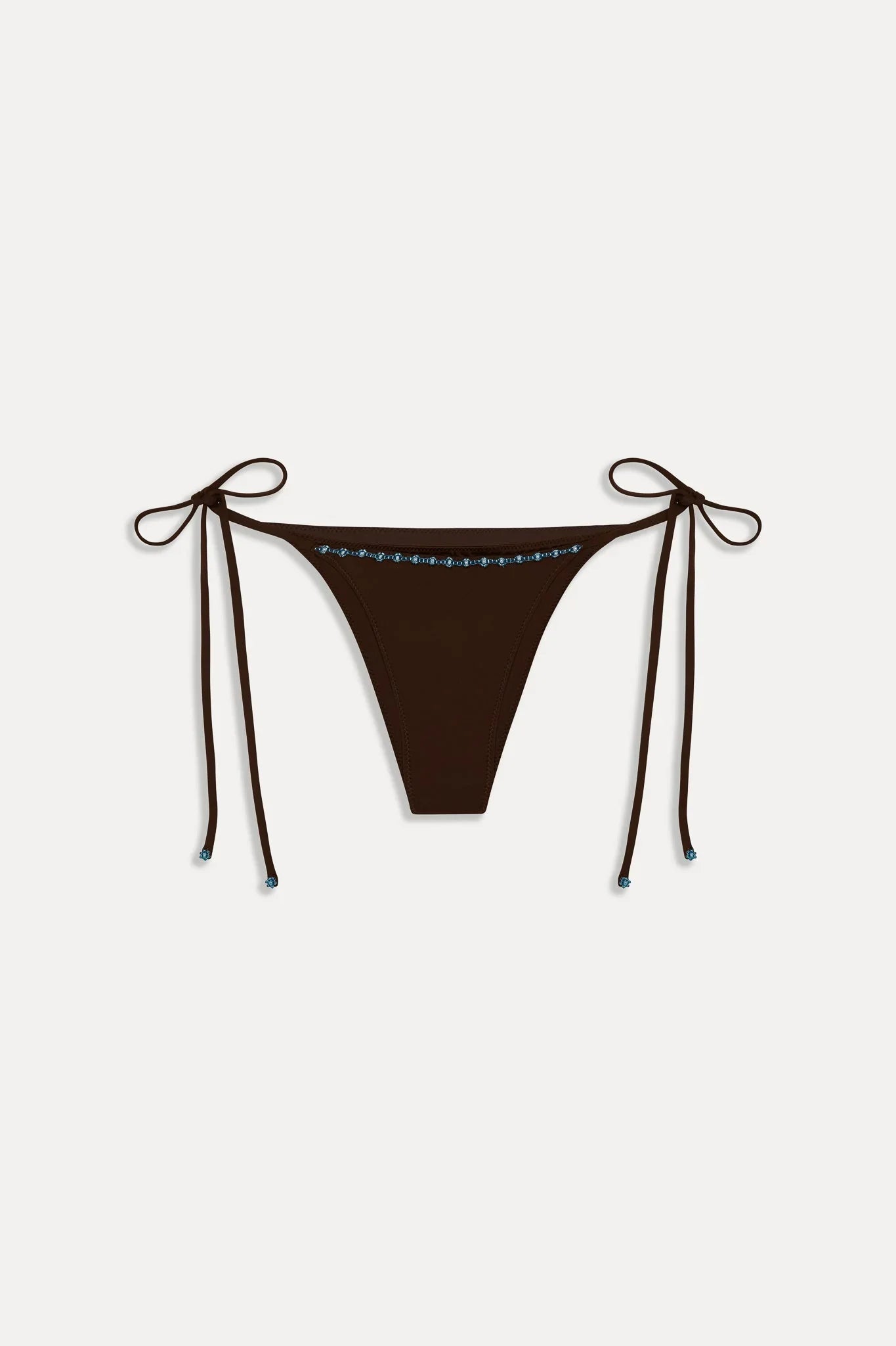 Mackenzie Cheeky Beaded Bikini Bottom - Kona Flower