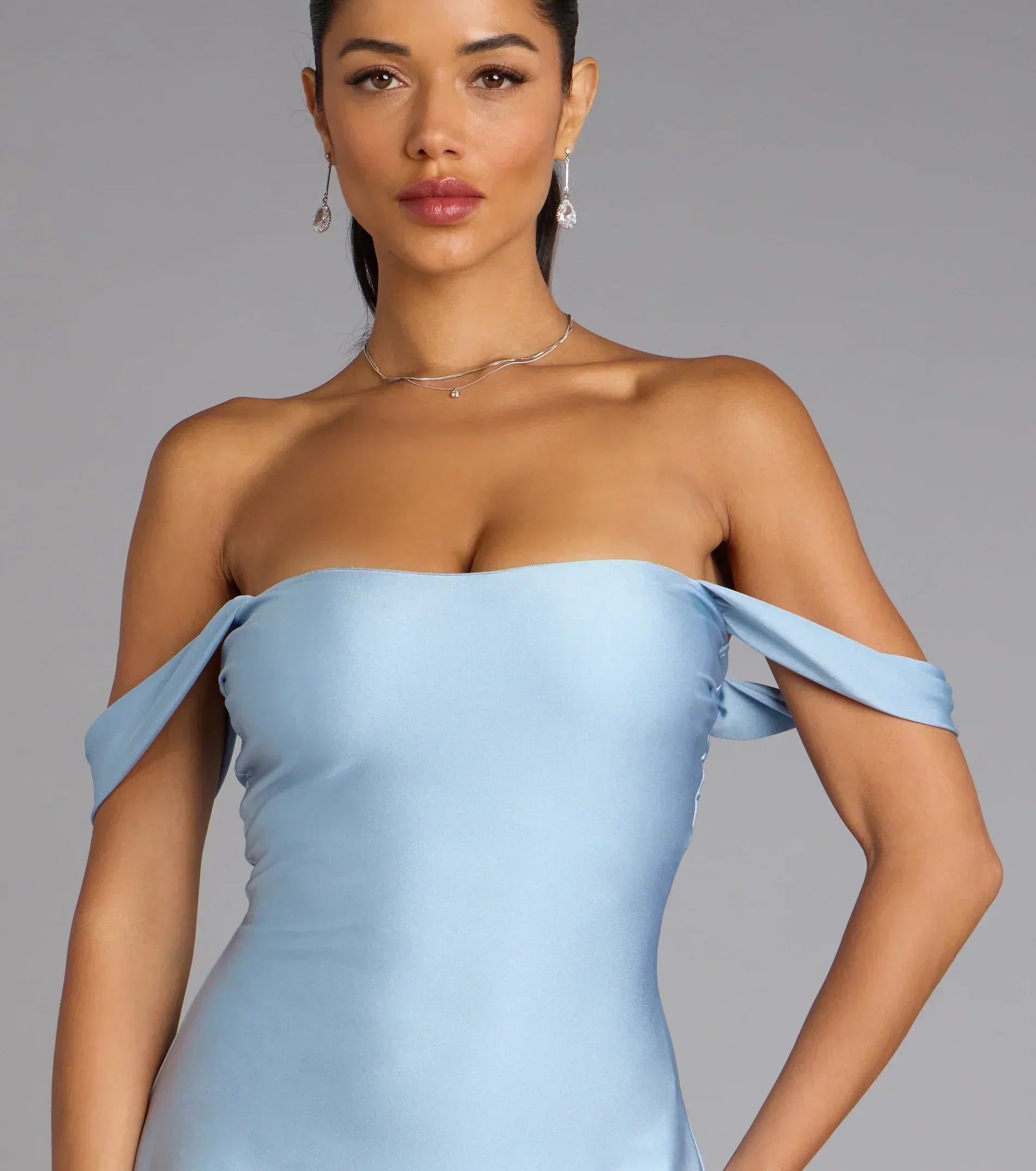 Effortless Charm Off-The-Shoulder Mini Dress
