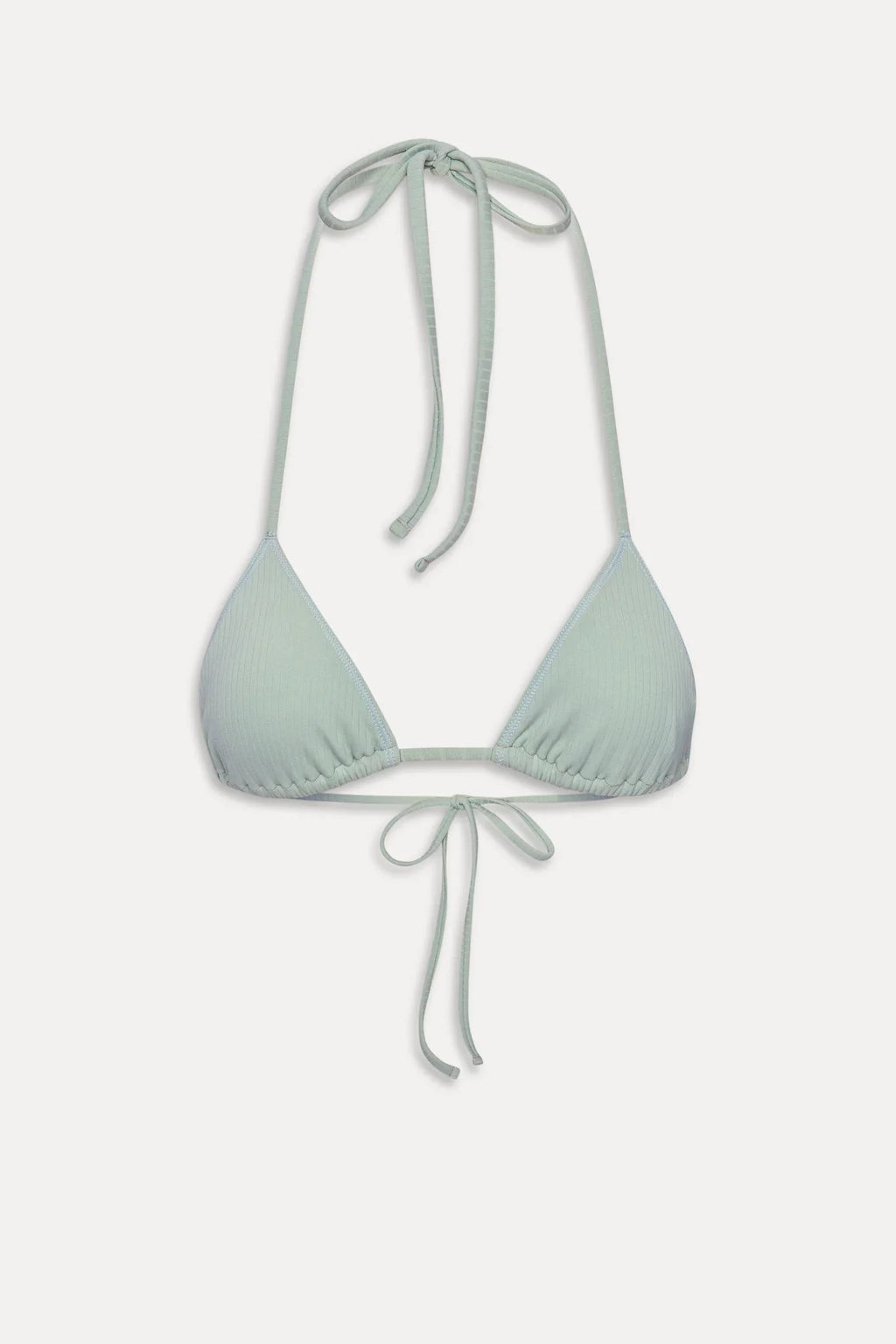 Nick Triangle Halter Bikini Top - Minty
