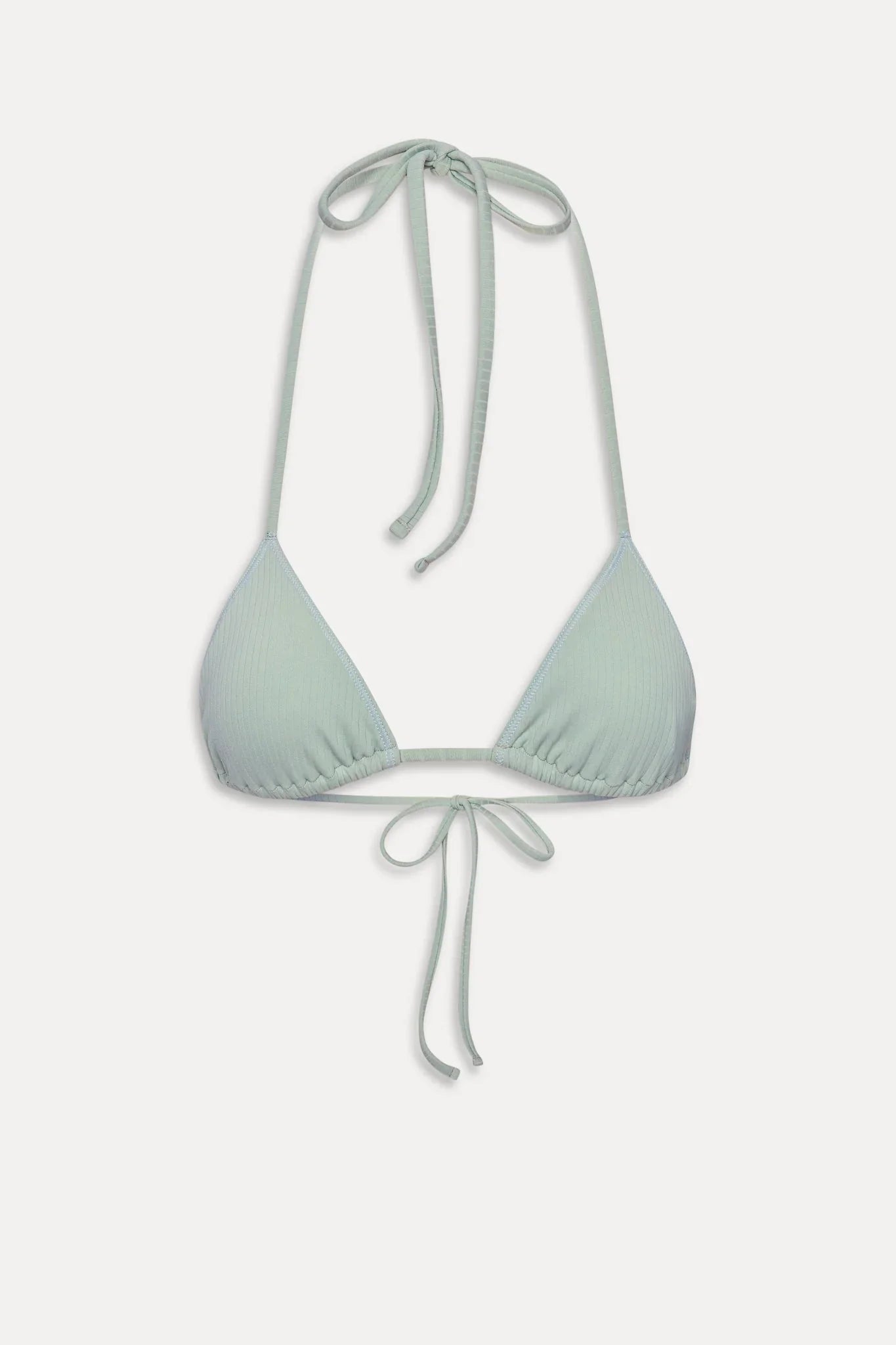 Nick Triangle Halter Bikini Top - Minty