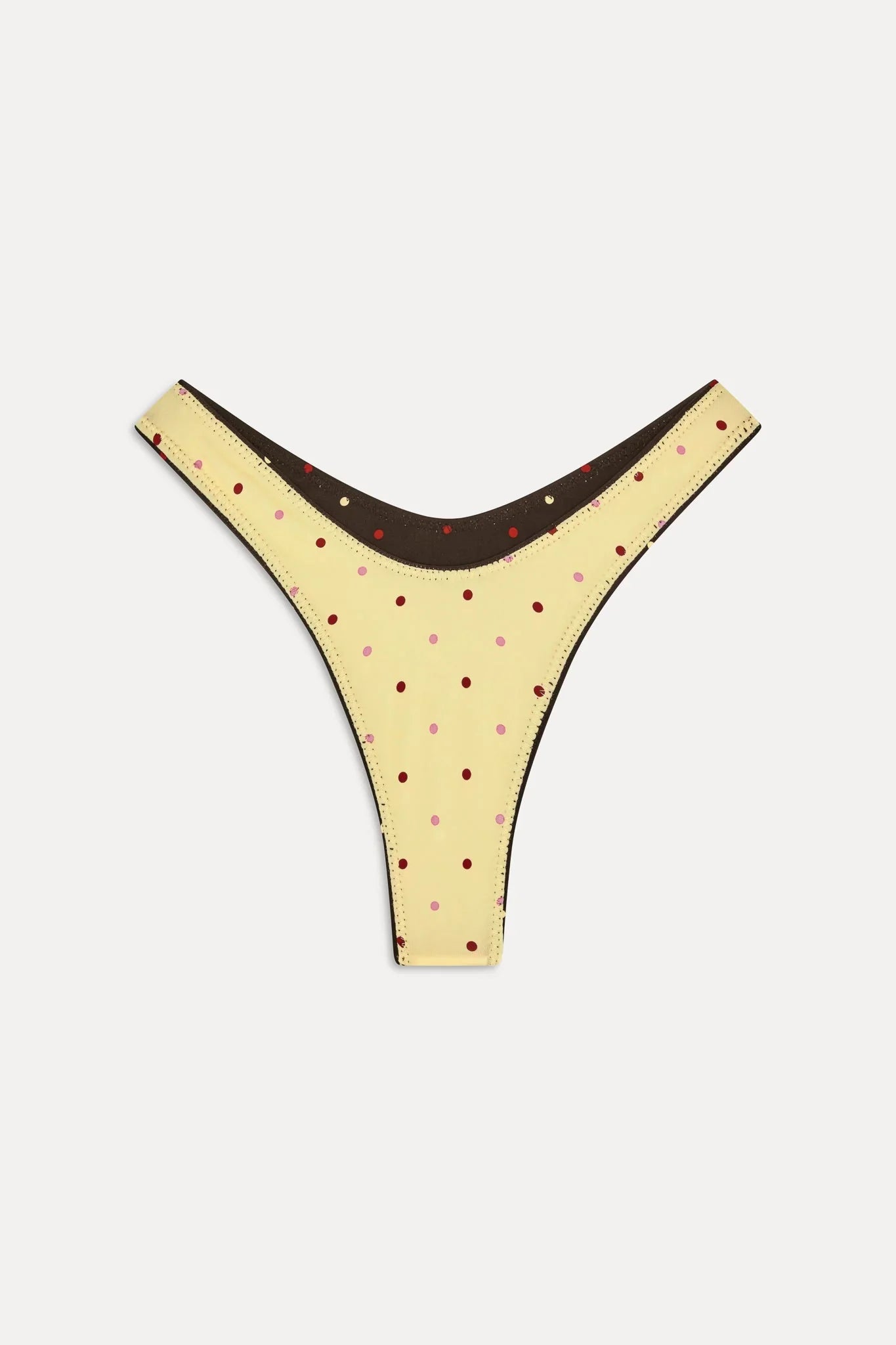 Full Moon Reversible Satin Bikini Bottom - Honey Bug
