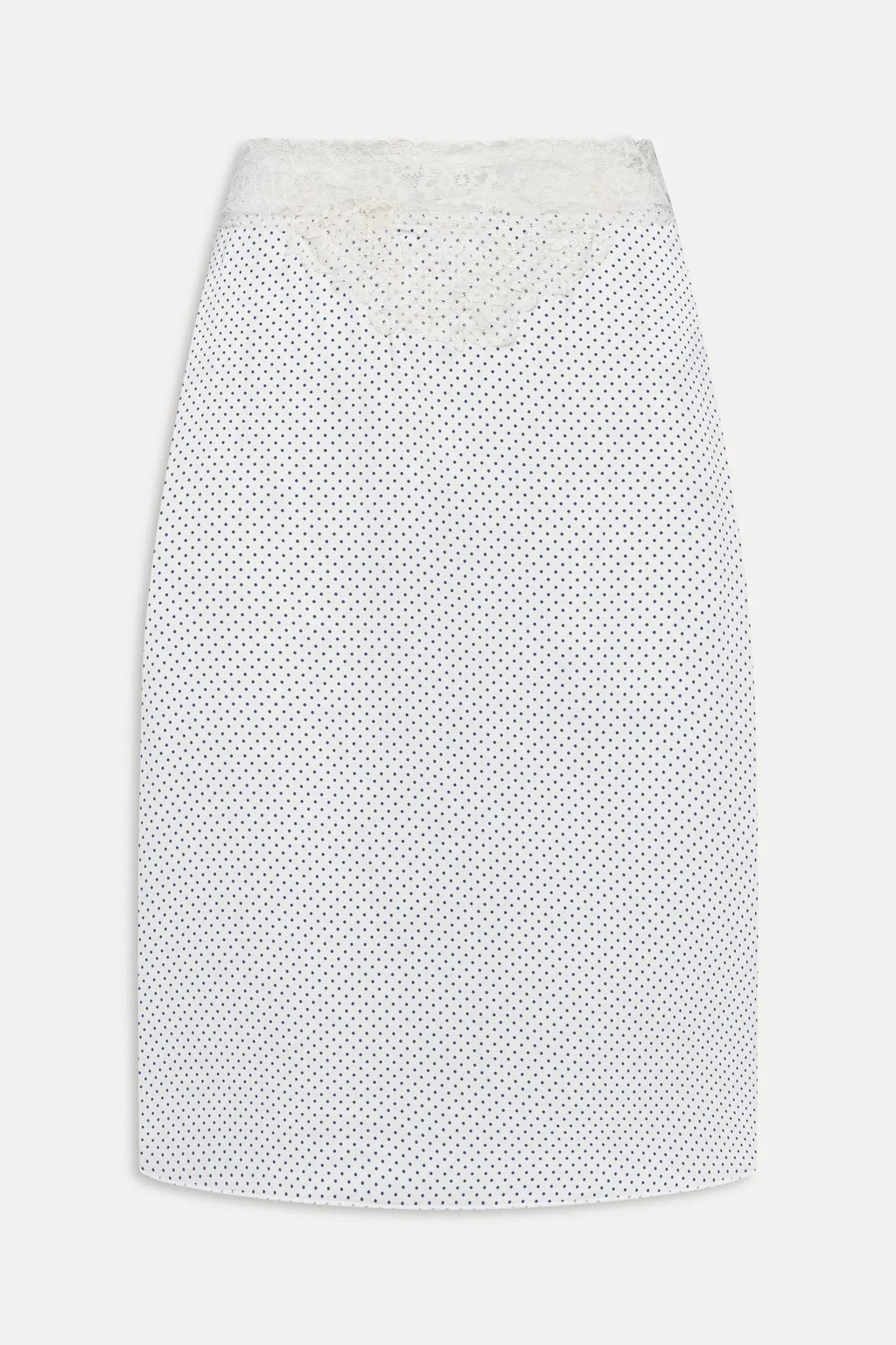 Laura Silk Midi Skirt - French Pearl