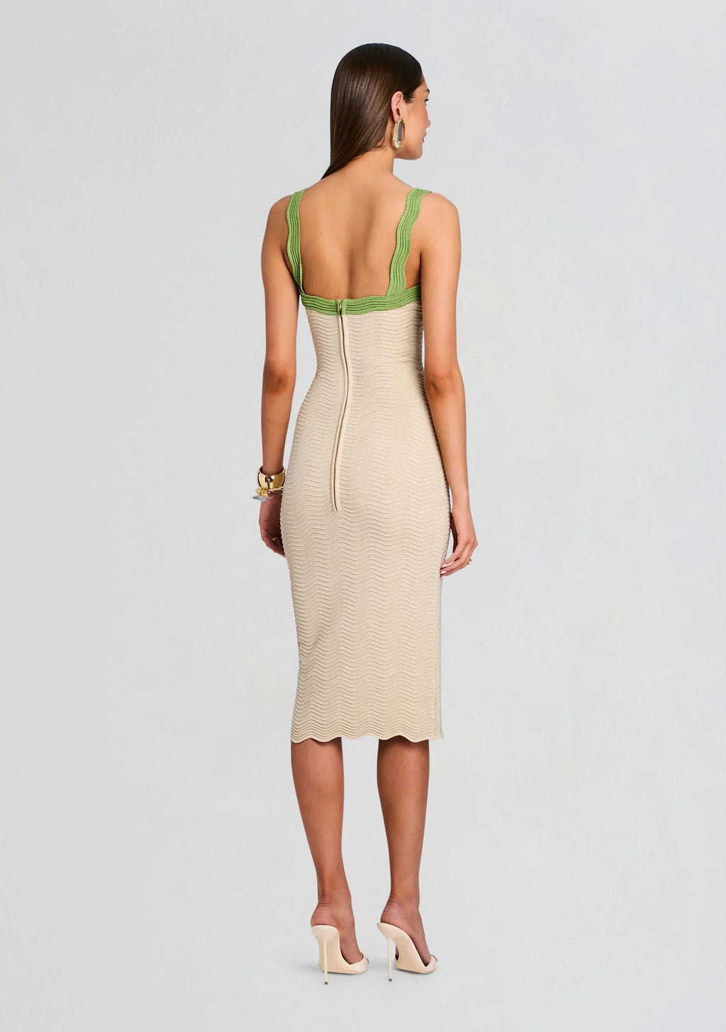 Kins Metallic Rib Knit Dress