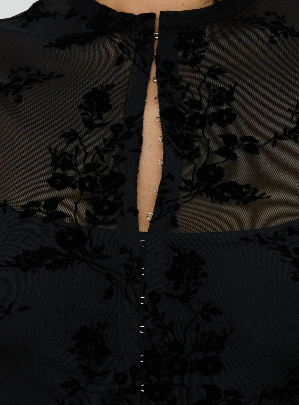 Kelira Keyhole Cutout Mini Dress Black