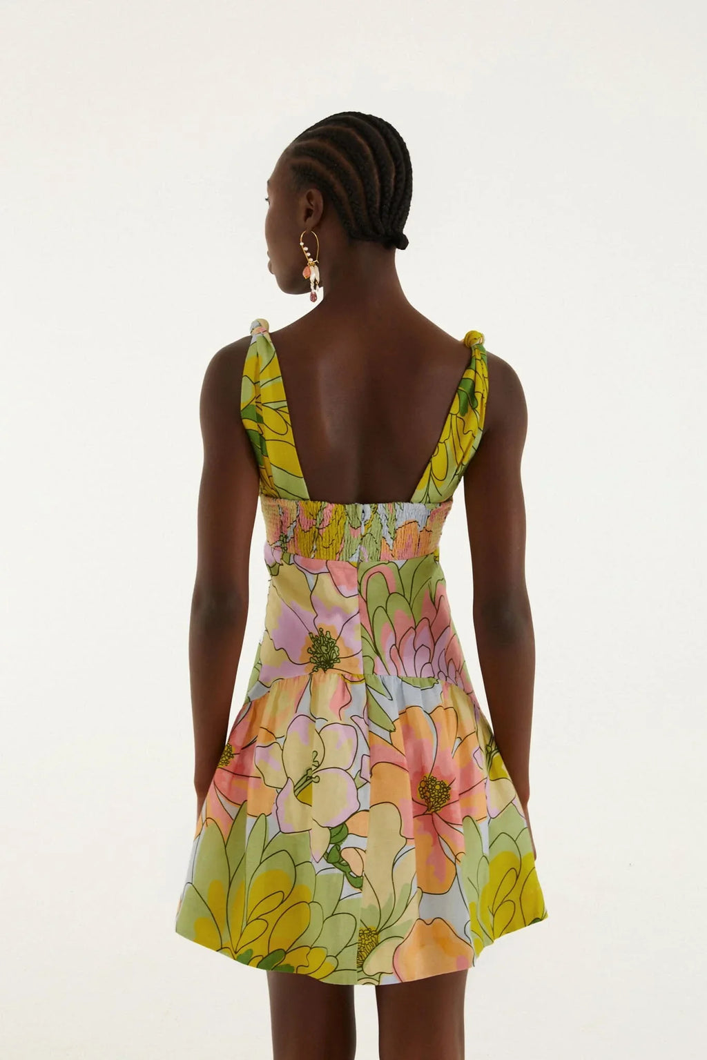 Light Blue Spring Affair Cut-Out  Mini Dress