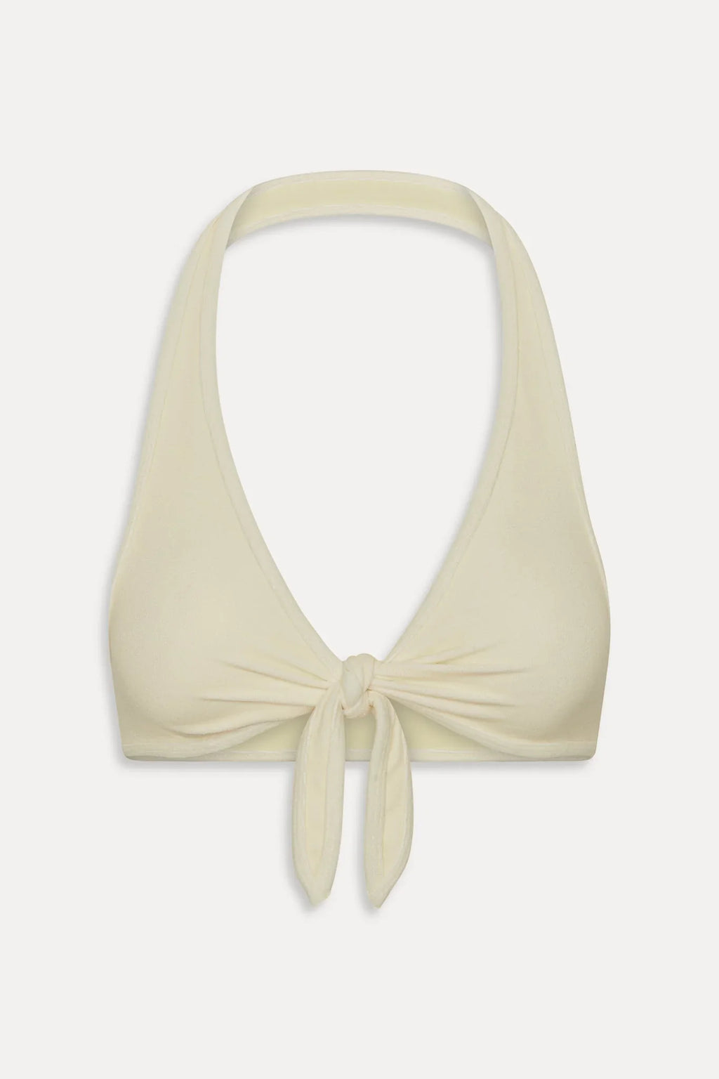Jayne Terry Halter Bikini Top - Lemon