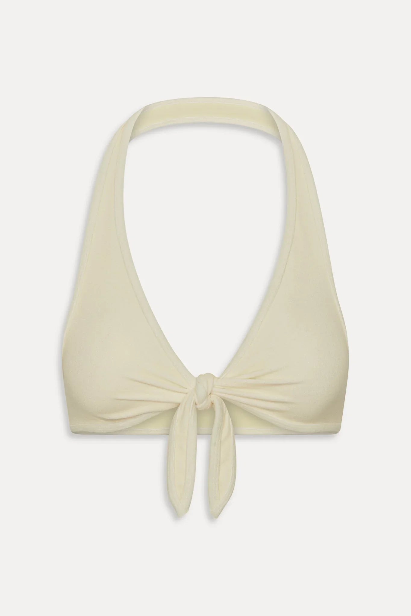 Jayne Terry Halter Bikini Top - Lemon