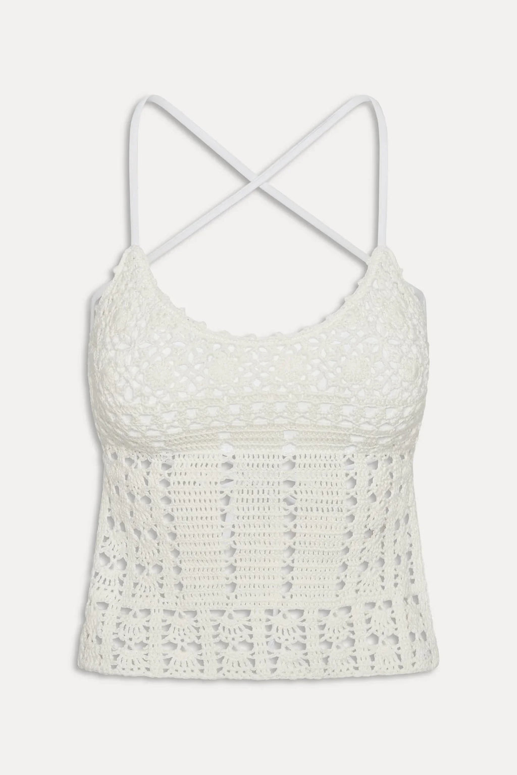 x JENNIE Nari Crochet Tankini - Ivory Crochet