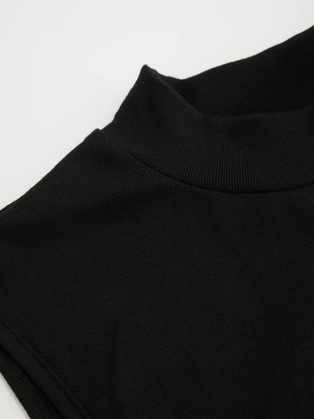 High Neck Ruched Knotted Mini Dress