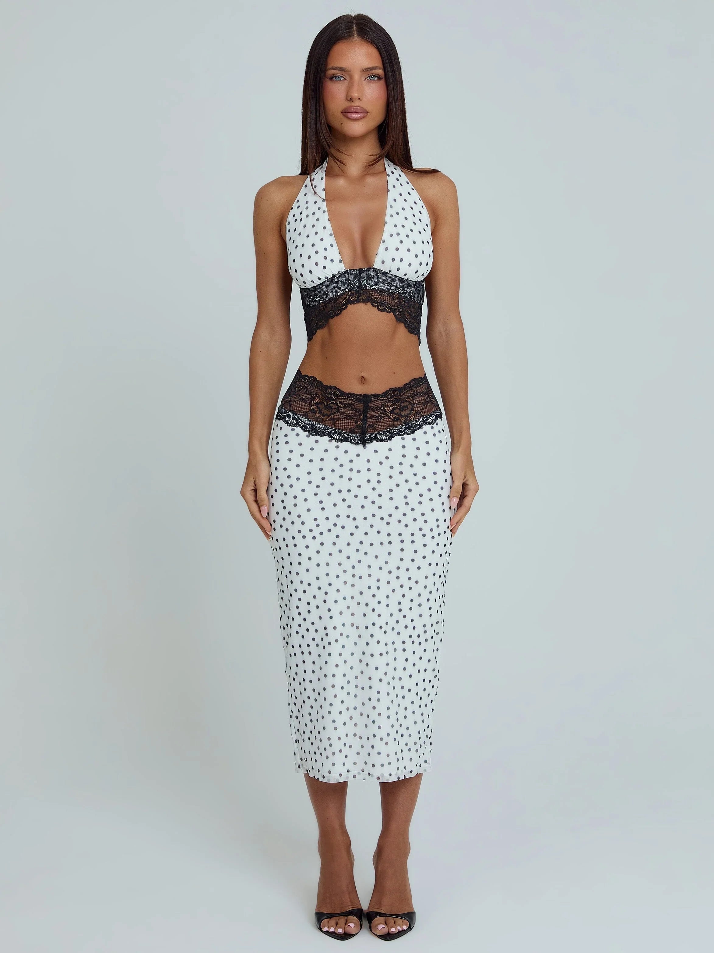 Jazara Top Black Polka Dot