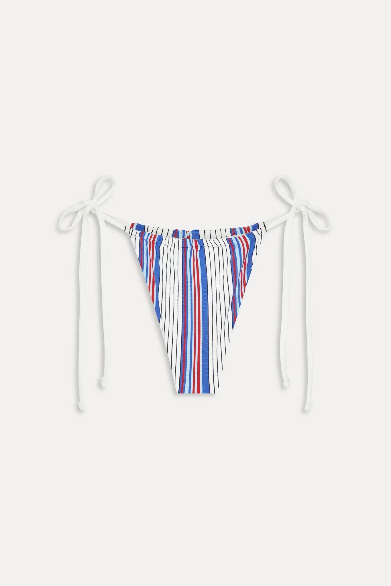 Tia Striped Skimpy Bikini Bottom - St. Tropez Stripe