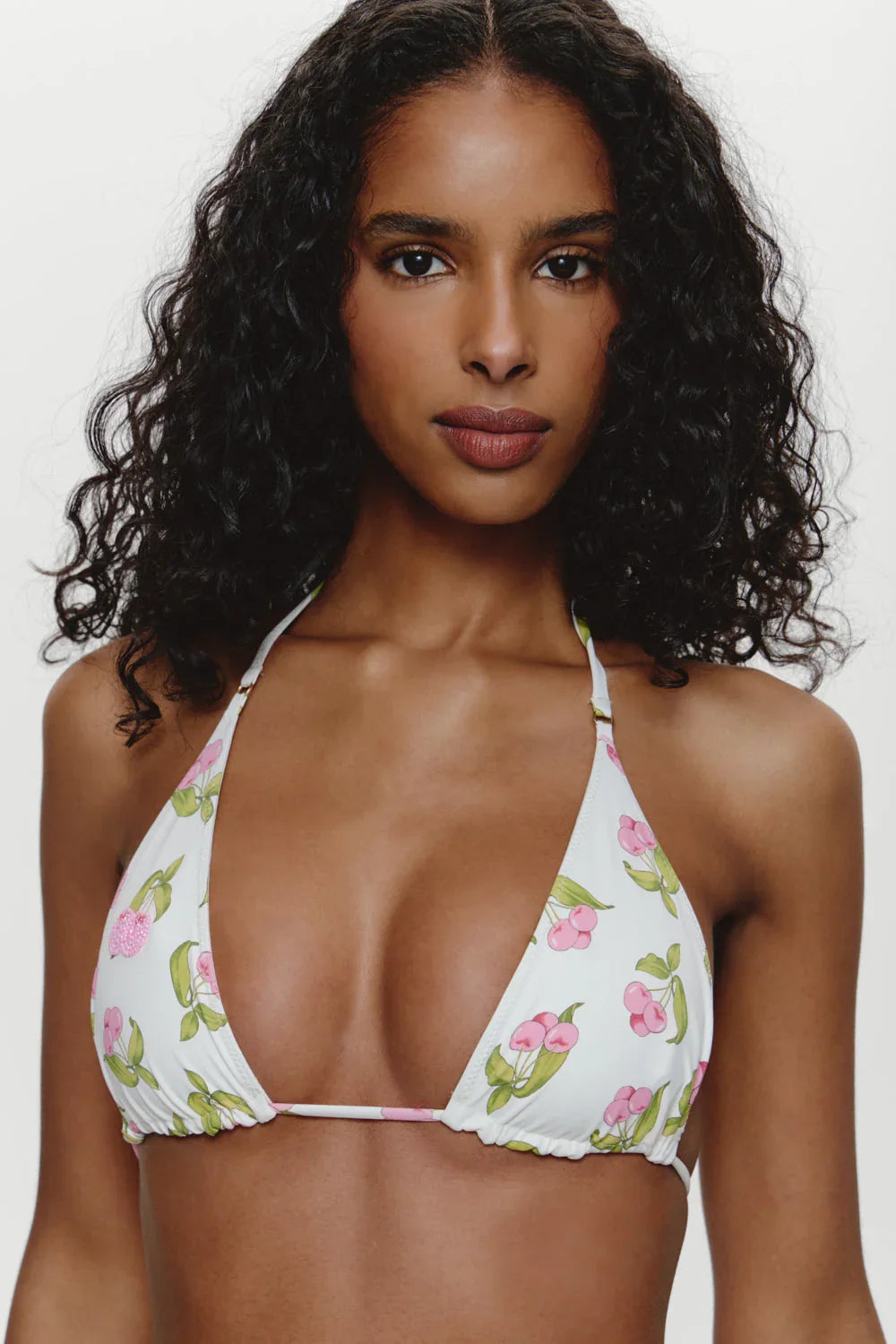 Grace Beaded Triangle Bikini Top - Cherry Picked
