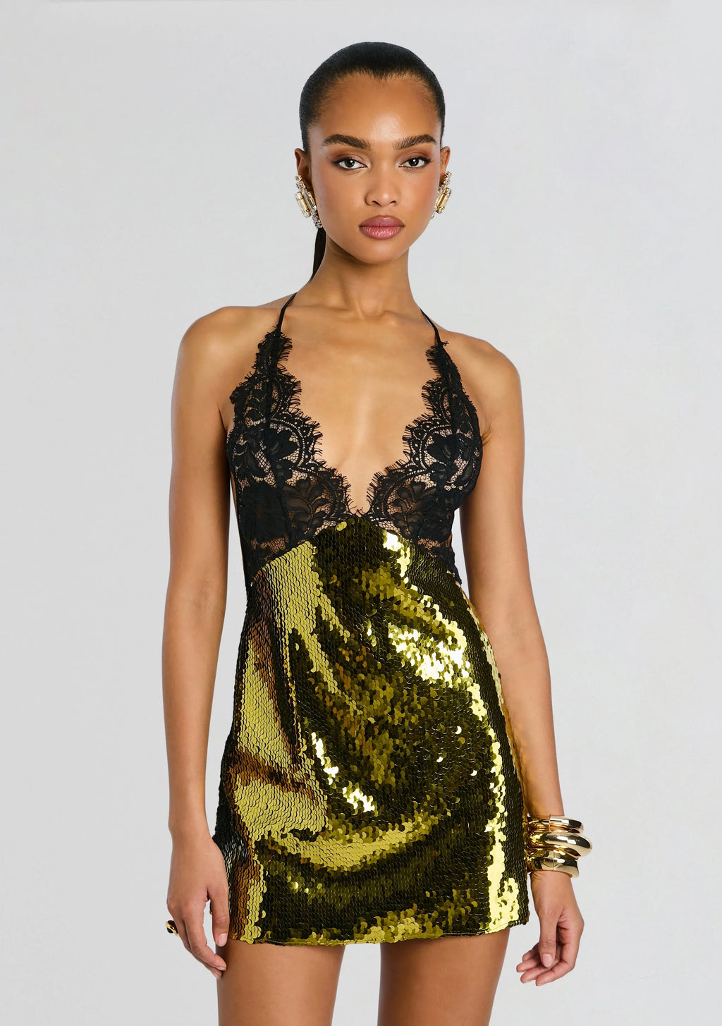 Edda Lace Embellished Dress