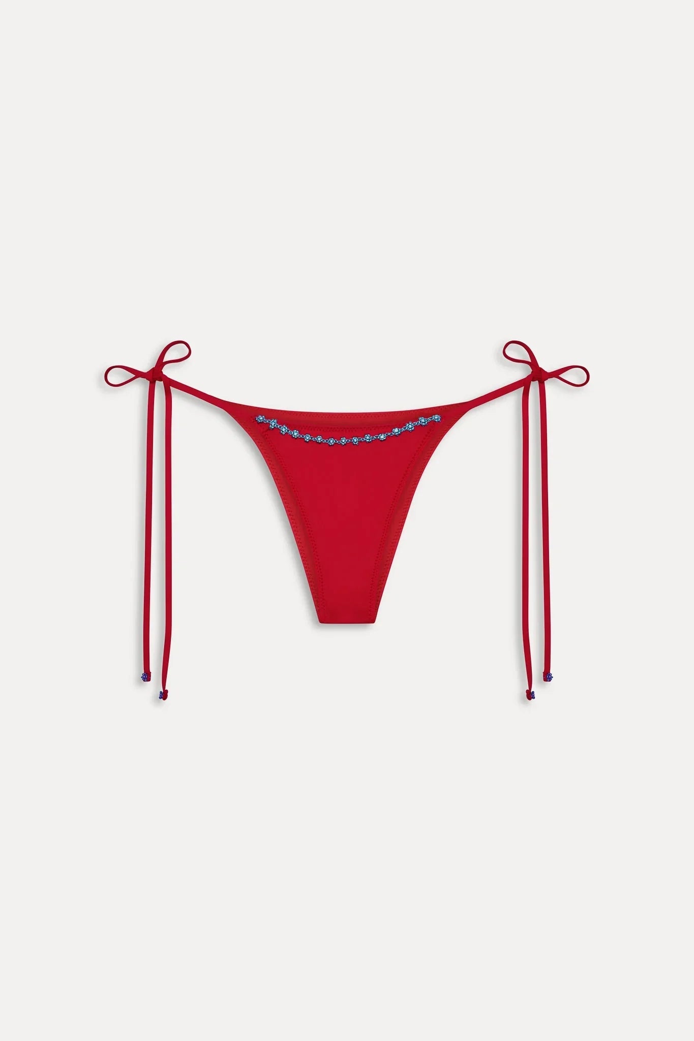 Mackenzie Beaded Cheeky Bikini Bottom - Havana