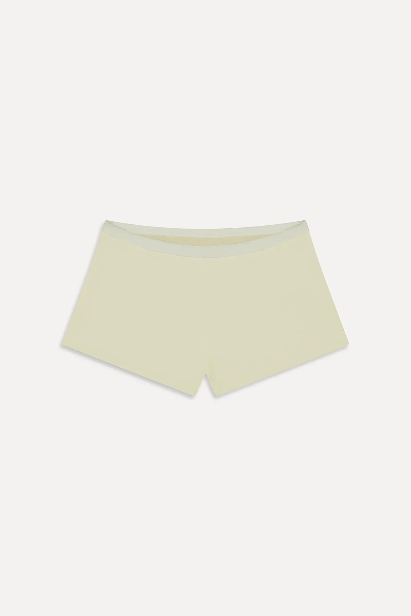 Caster Terry Cheeky Boy Shorts - Lemon