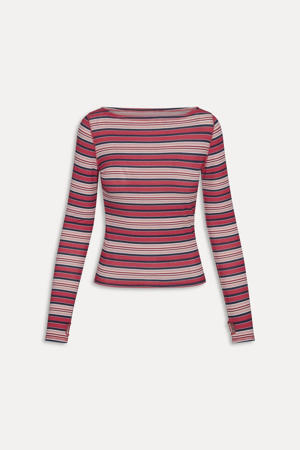 x JENNIE Sophie Long Sleeve Top - Sunset Stripe