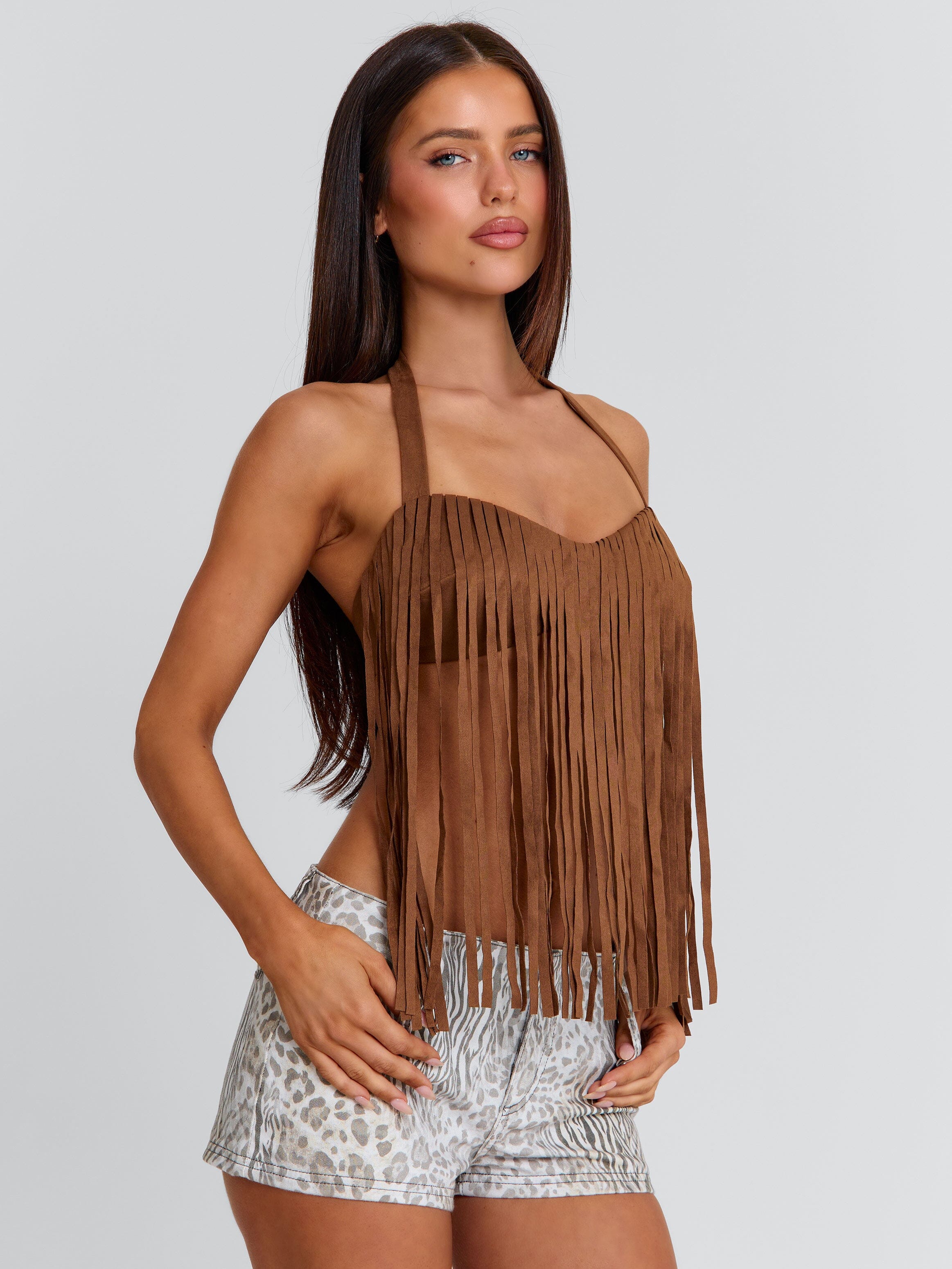 Lucy's FRANCINE TOP BROWN
