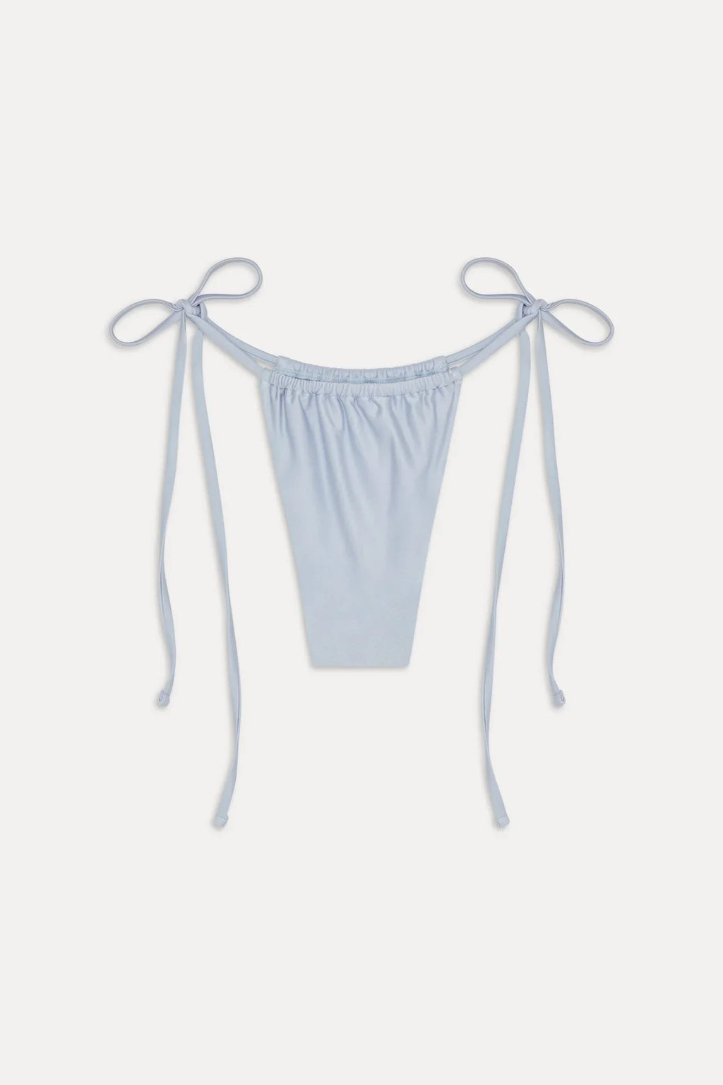 Tia Satin Skimpy Bikini Bottom - Frosting