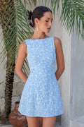 Wonderous Moment Mini Dress Blue