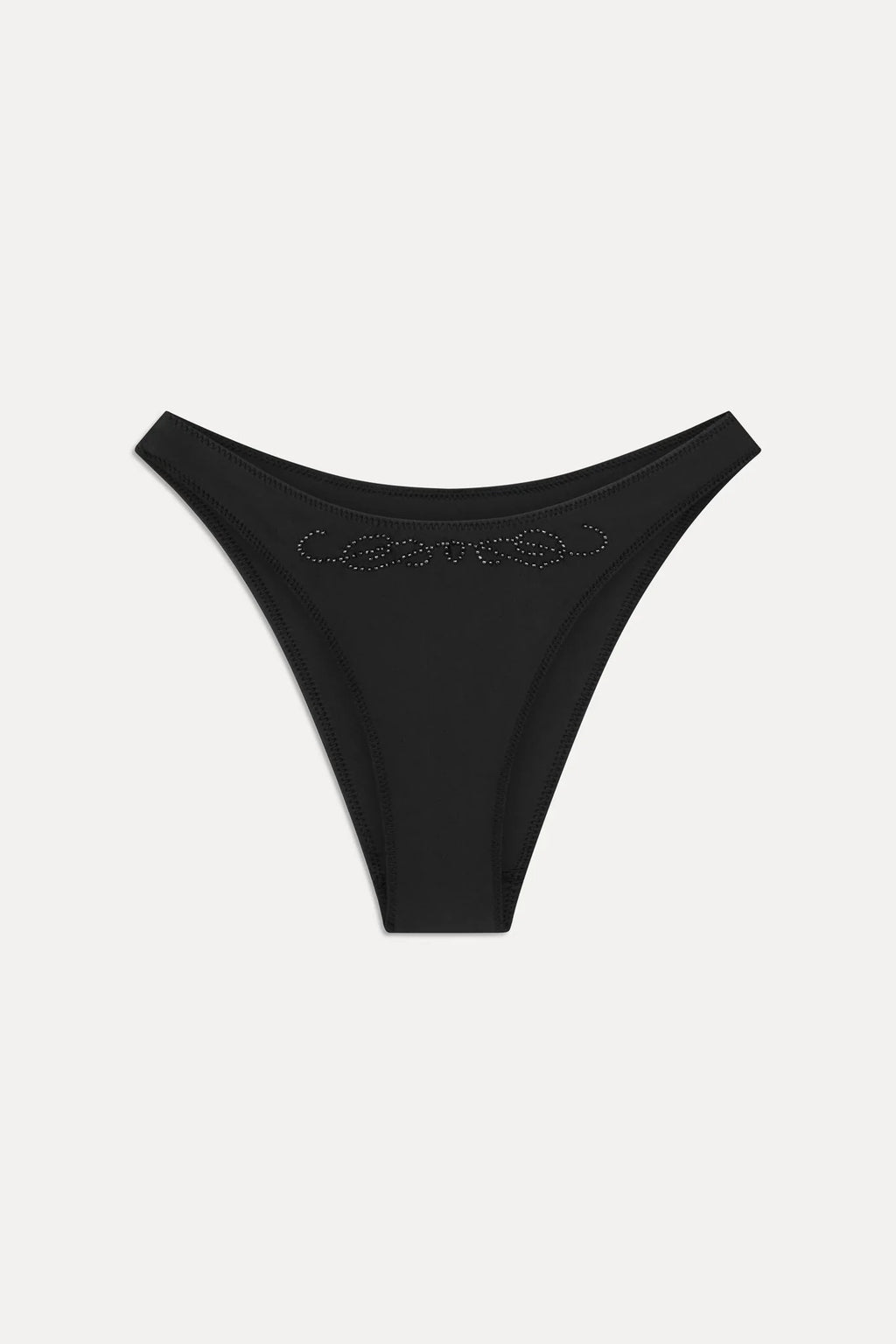 x JENNIE Dove Beaded Bikini Bottom - Black