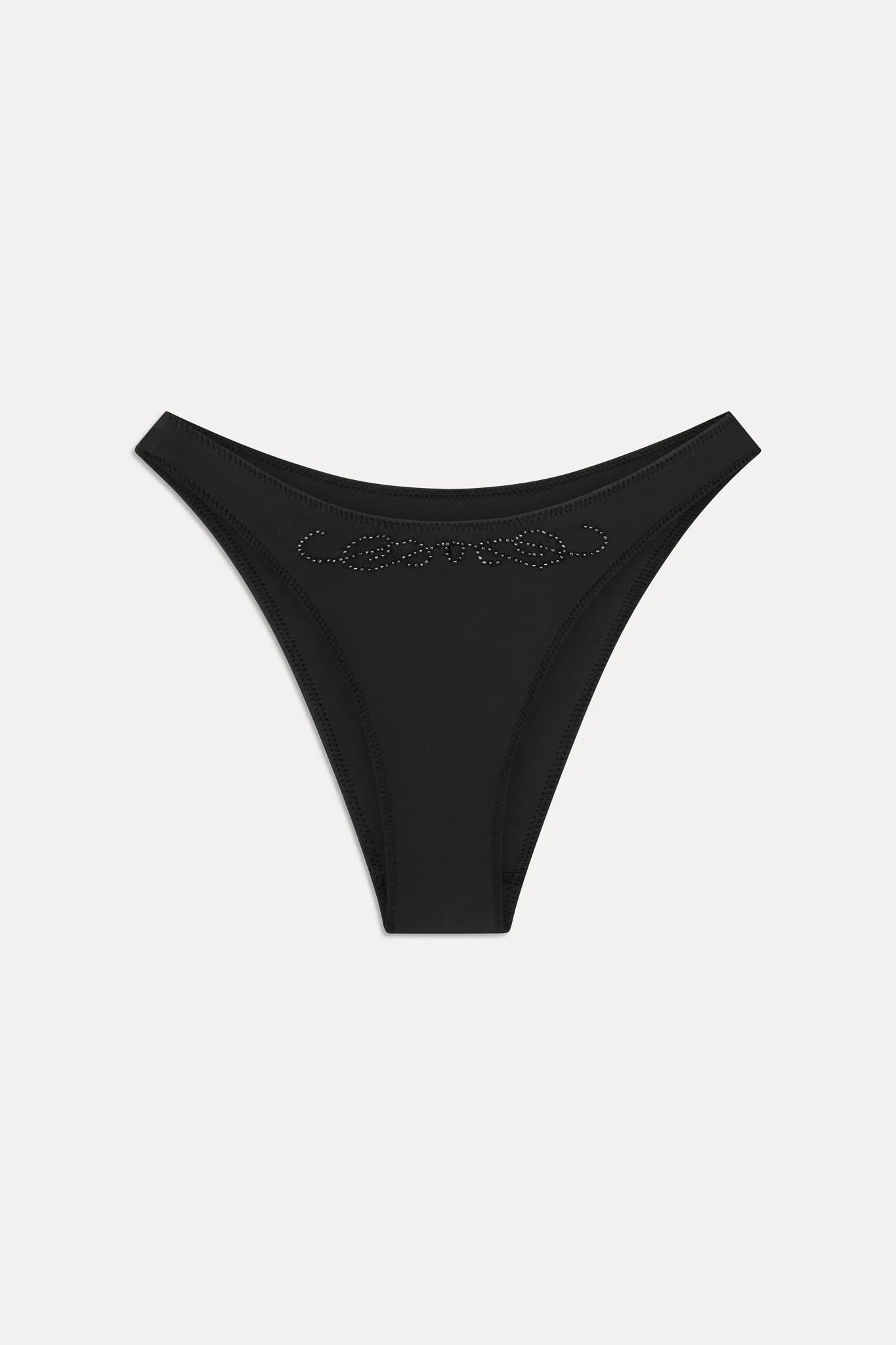 x JENNIE Dove Beaded Bikini Bottom - Black
